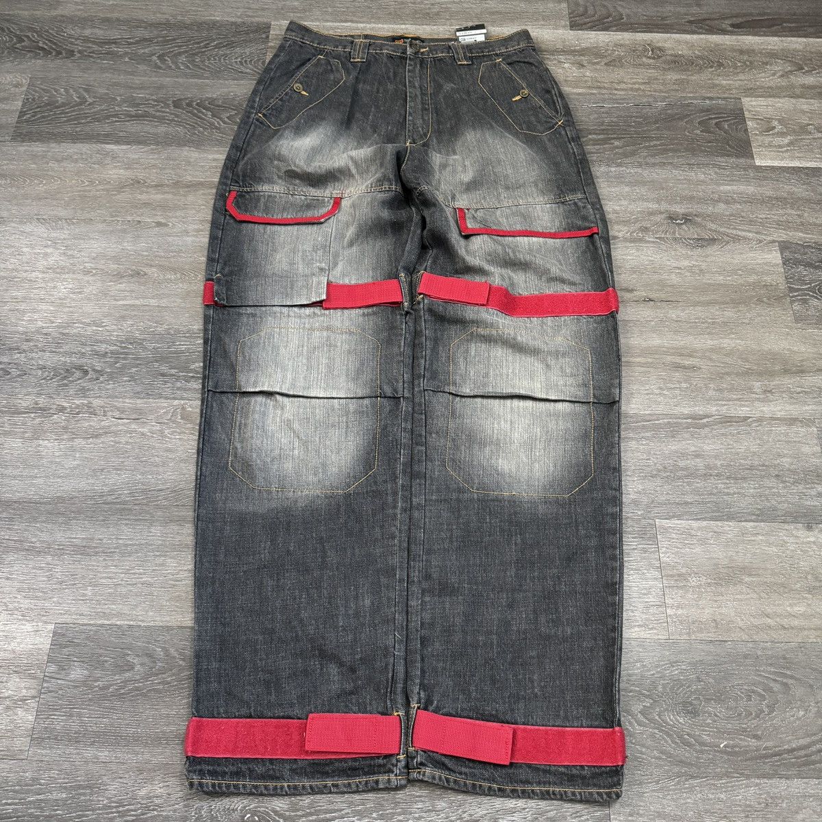 JNCO × Southpole × Vintage Vintage Y2K Godbody baggy Southpole MF+G style black jeans Size US 34 / EU 50 - 1 Thumbnail