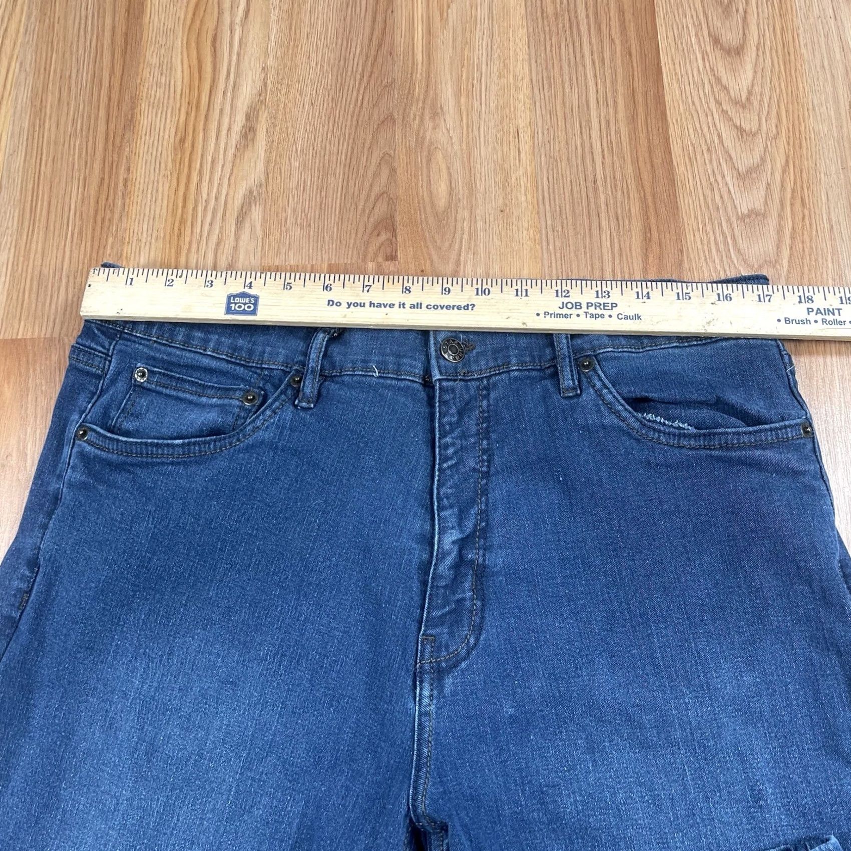 Vintage Urban Star Premium Jeans Mens 38Wx30L Stretch Straight Leg Blue Wash Denim Pants Size US 38 / EU 54 - 3 Thumbnail