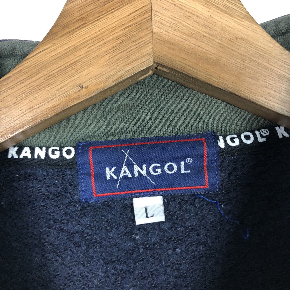 Kangol 📌Vintage Half Zipper Collage Sweatshirt Kangol Size US L / EU 52-54 / 3 - 15 Thumbnail