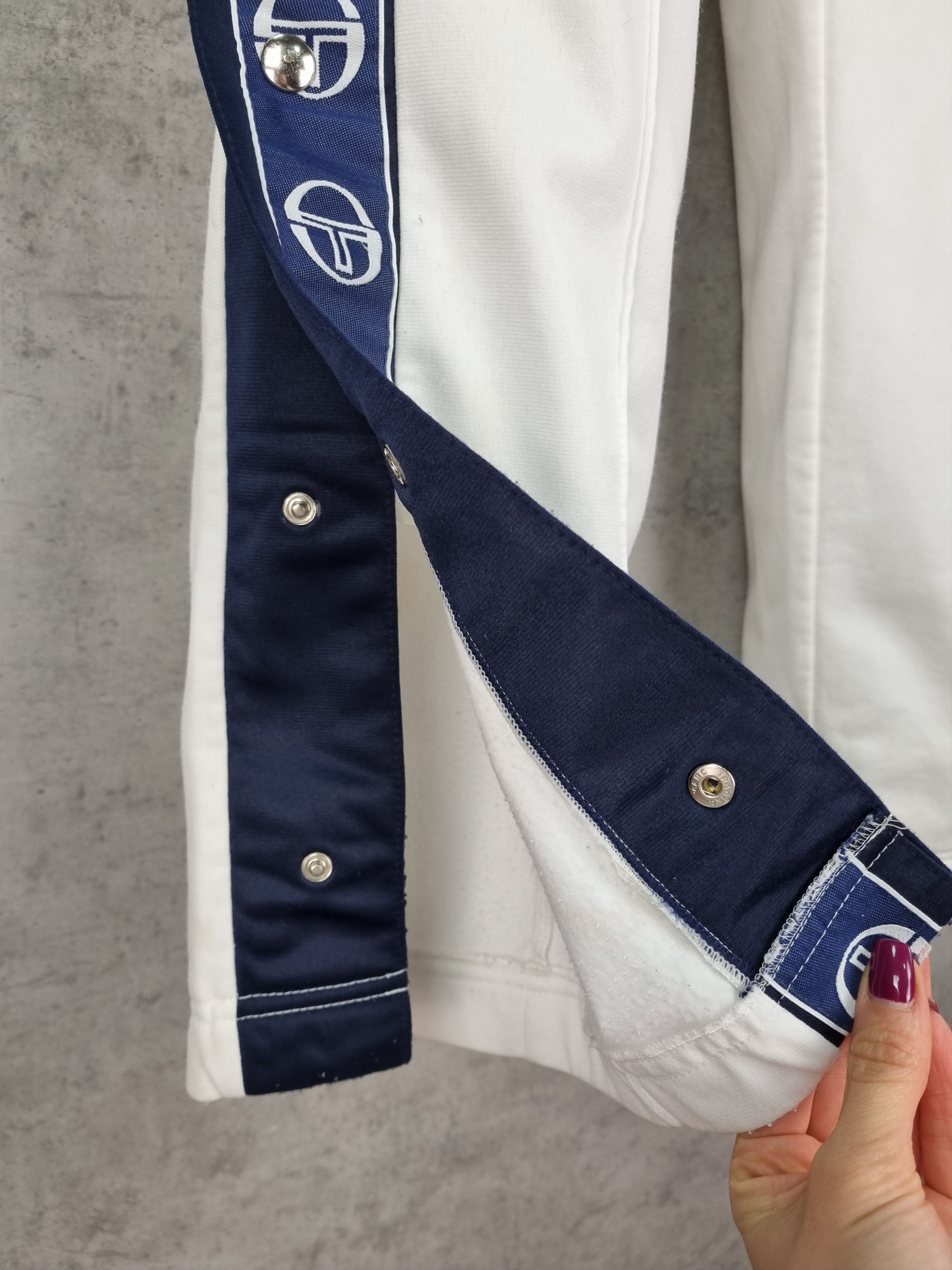 Sergio Tacchini × Vintage Sergio Tacchini Popper Italian Gardenia Tracksuit Pant Size US 36 / EU 52 - 6 Thumbnail