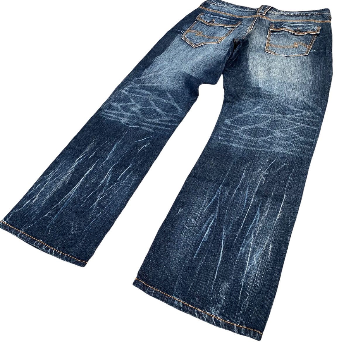 Japanese Brand Japan Daily Topics Rooted Lightning ⚡️ Denim Jeans Size US 34 / EU 50 - 8 Thumbnail