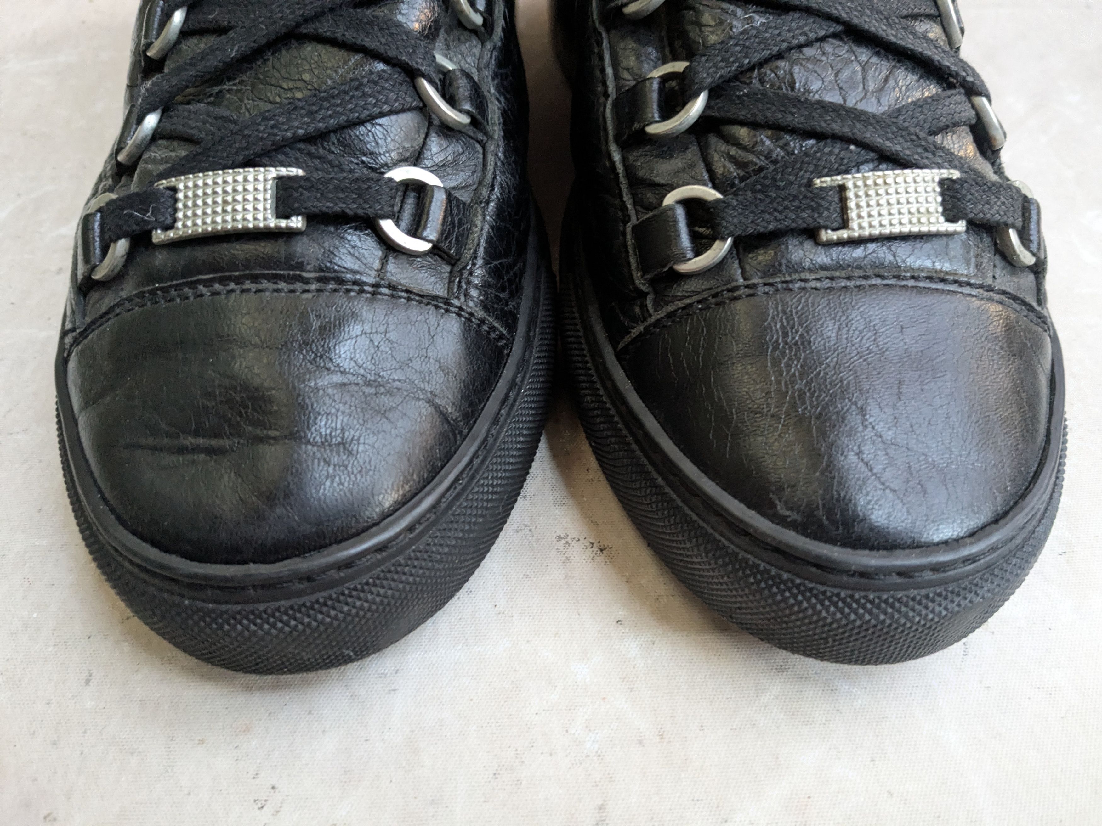 Balenciaga Balenciaga Arena Black 8 High Tops Leather Size US 8 / EU 41 - 4 Thumbnail