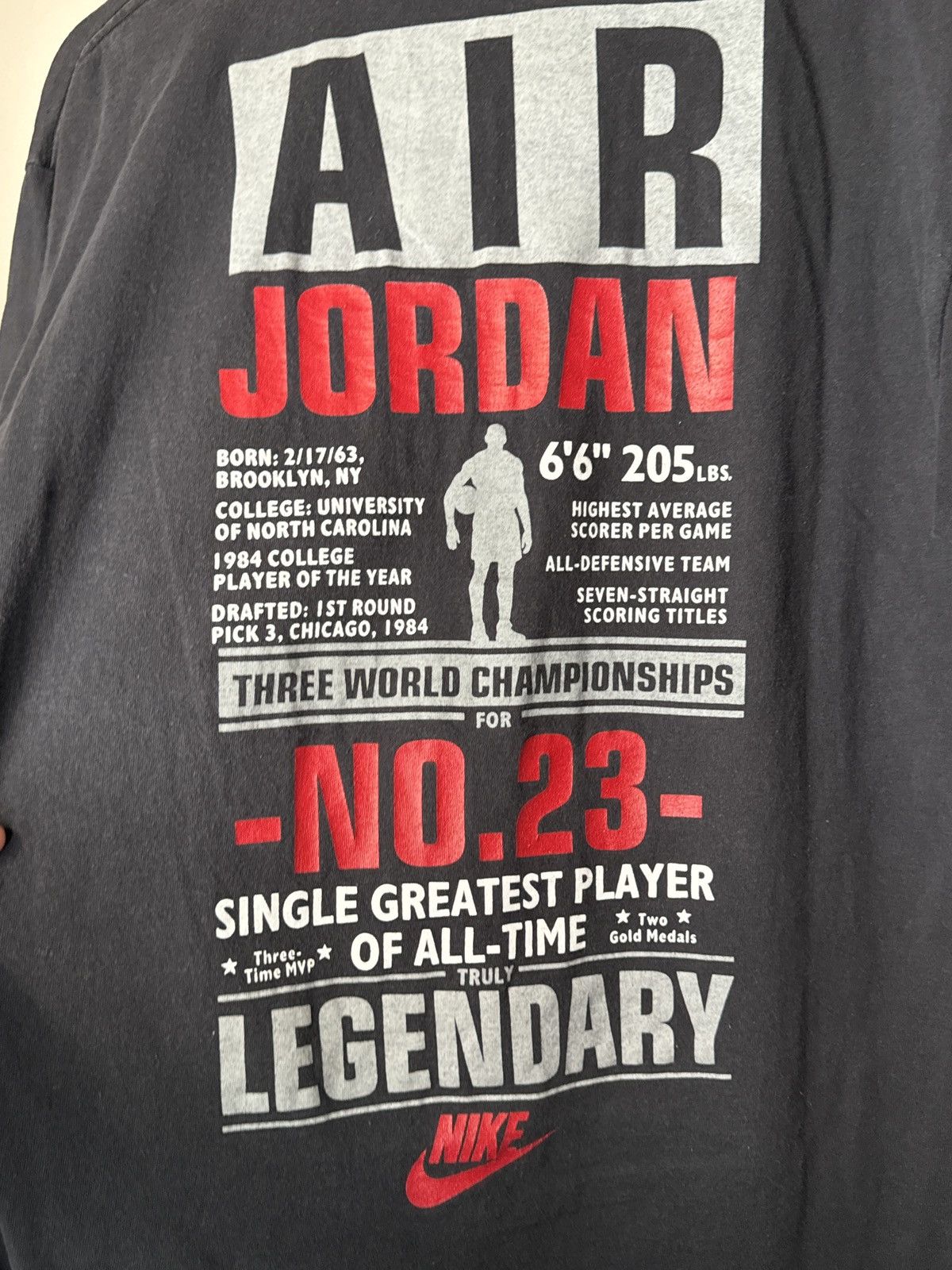Jordan Brand × Nike × Vintage VINTAGE NIKE MICHAEL LEGENDARY AIR JORDAN CHICAGO BULLS NBA Size US L / EU 52-54 / 3 - 6 Thumbnail
