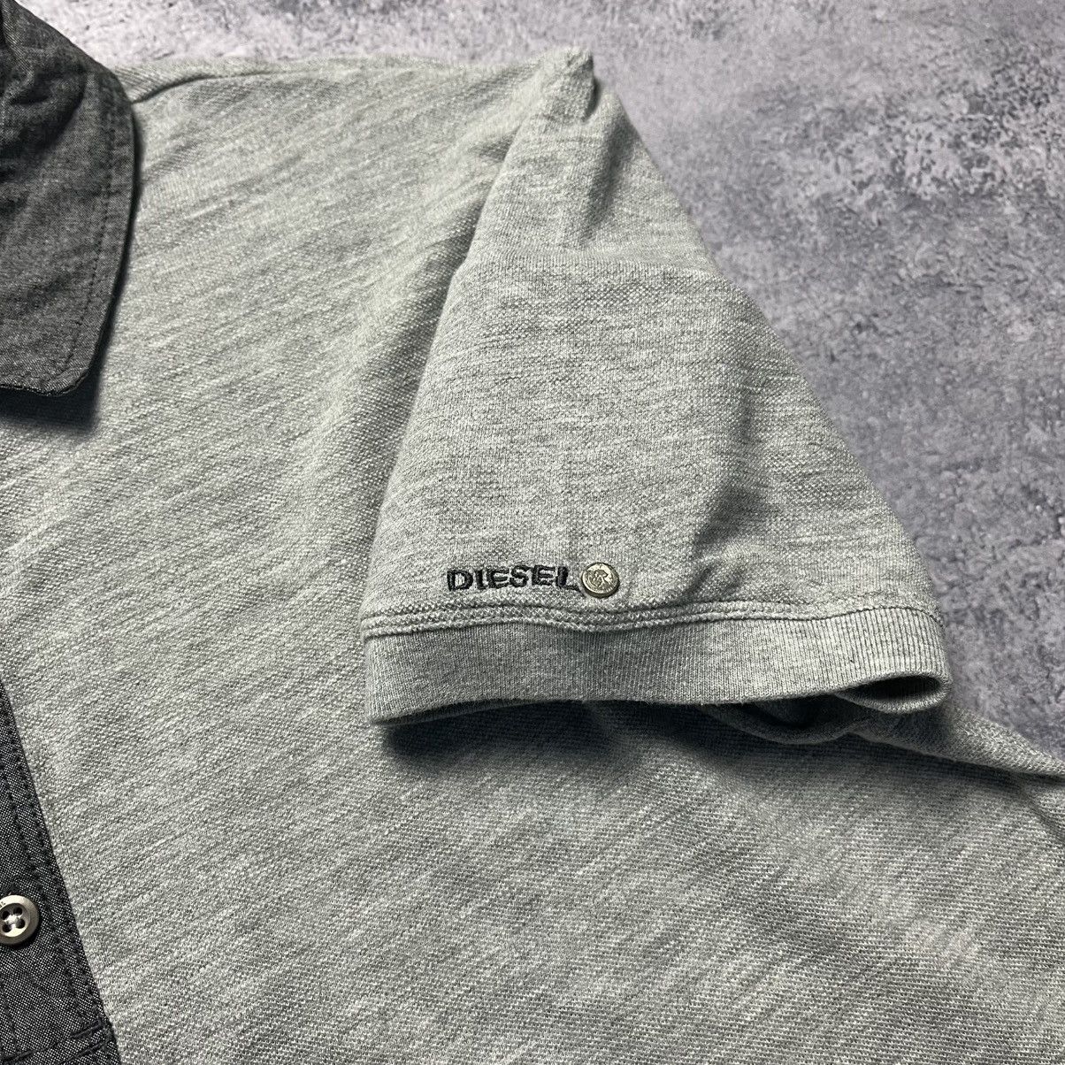 Diesel × Vintage Vintage Diesel Tee Polo Shirt Y2K Avant-Garde Size US XL / EU 56 / 4 - 5 Thumbnail