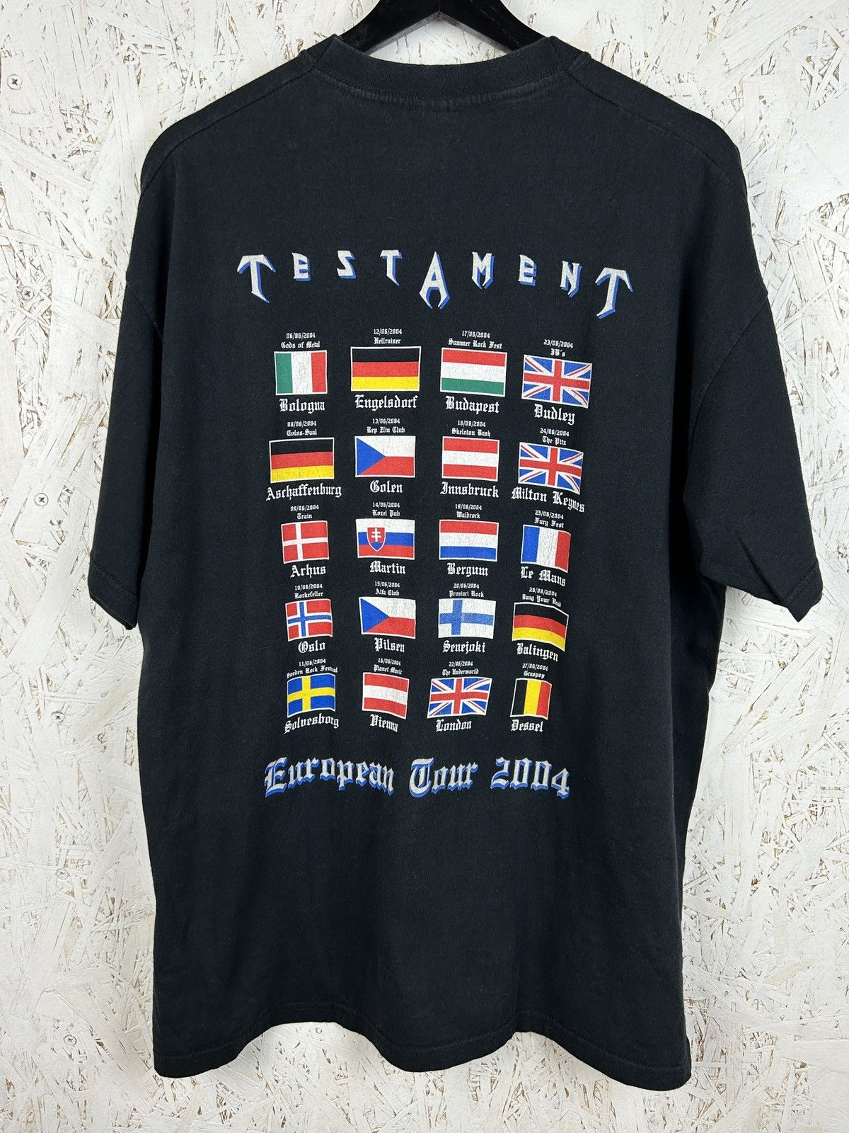 Band Tees 00s Vintage Testament 2004 Tour Souls Of Black Reprint Tee Size US XL / EU 56 / 4 - 4 Thumbnail