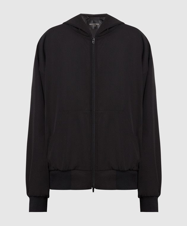 Balenciaga o1mt1gz0924 Zip-Up Hoodie in Black Size US XS / EU 42 / 0 - 1 Thumbnail