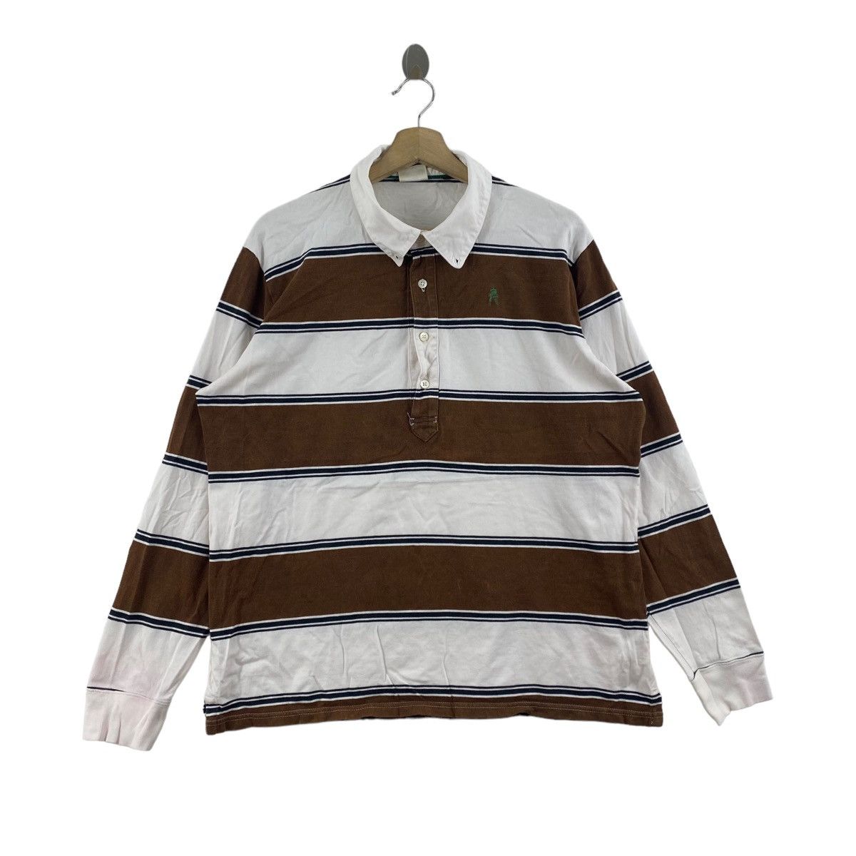Vintage Vintage DRIZA-BONE Australian Brand Stripes Button Up Collar Size US XL / EU 56 / 4 - 1 Thumbnail