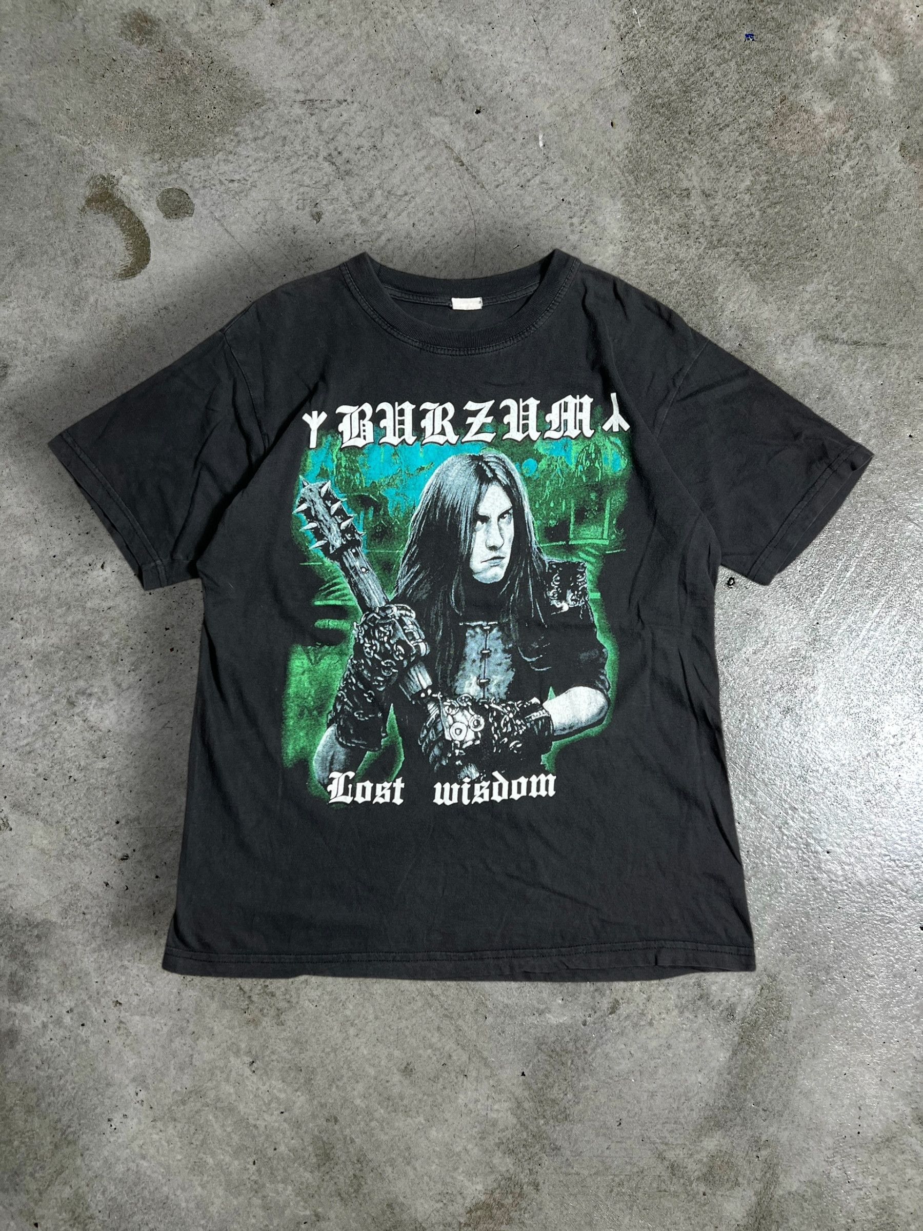 Band Tees Vintage BURZUM Lost Wisdom Black Metal Band Tee GTME649 Size US M / EU 48-50 / 2 - 1 Thumbnail