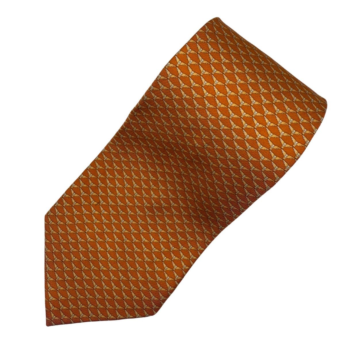 Salvatore Ferragamo Salvatore Ferragamo Silk Tie, Orange, Made in Italy Size ONE SIZE - 2 Thumbnail
