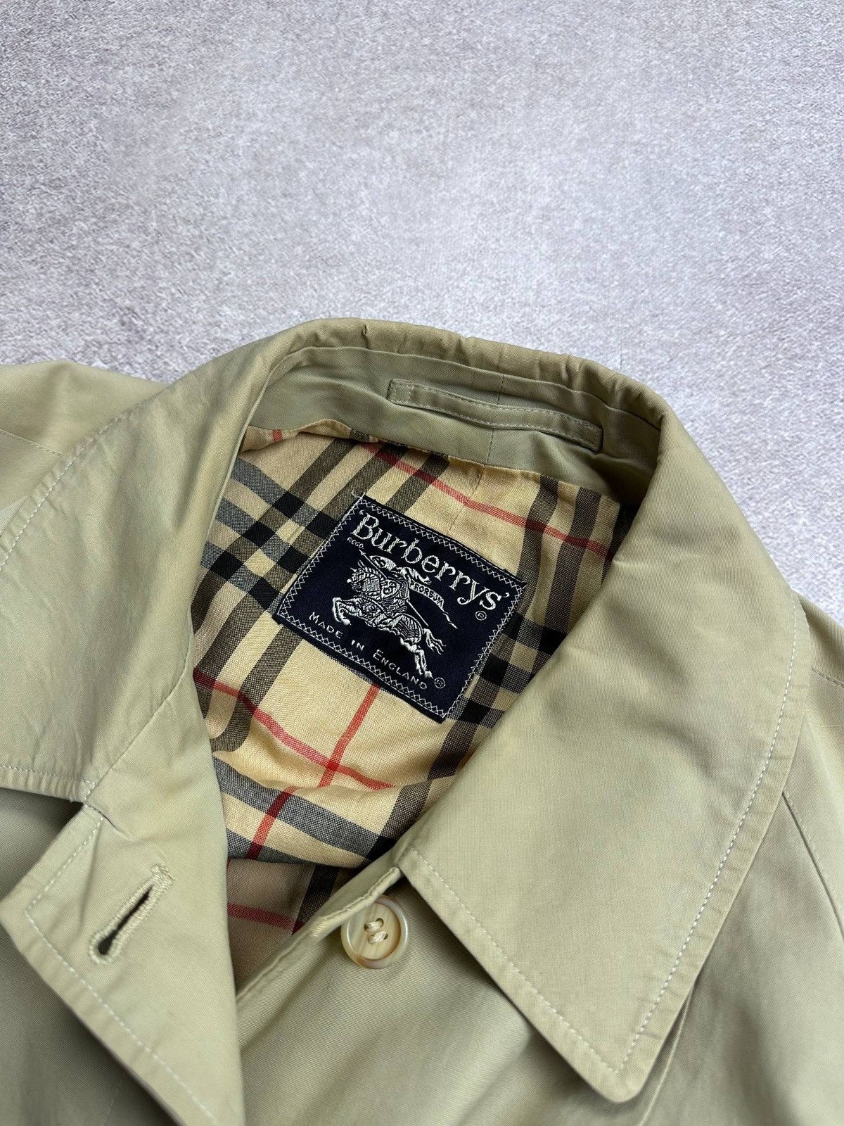 Burberry Vintage 90s Burberry Nova Check Trench Long Jacket Rare L Size US L / EU 52-54 / 3 - 2 Thumbnail