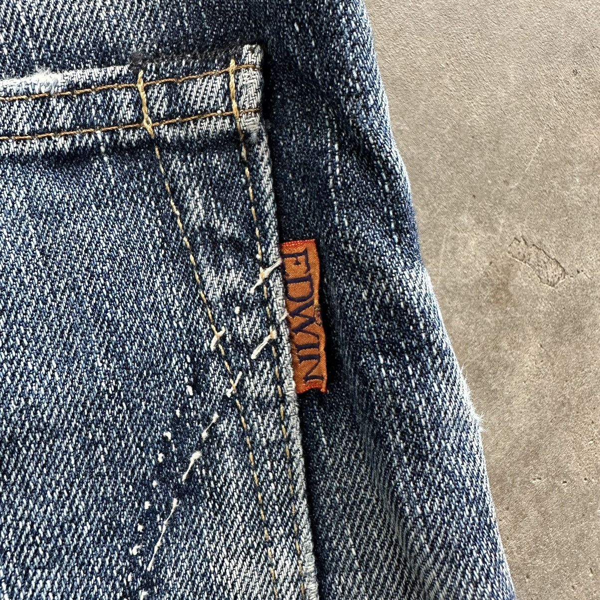 Edwin × Jean × Vintage Vintage Edwin Distressed Faded Denim Jean Pant W30 Size US 30 / EU 46 - 13 Thumbnail