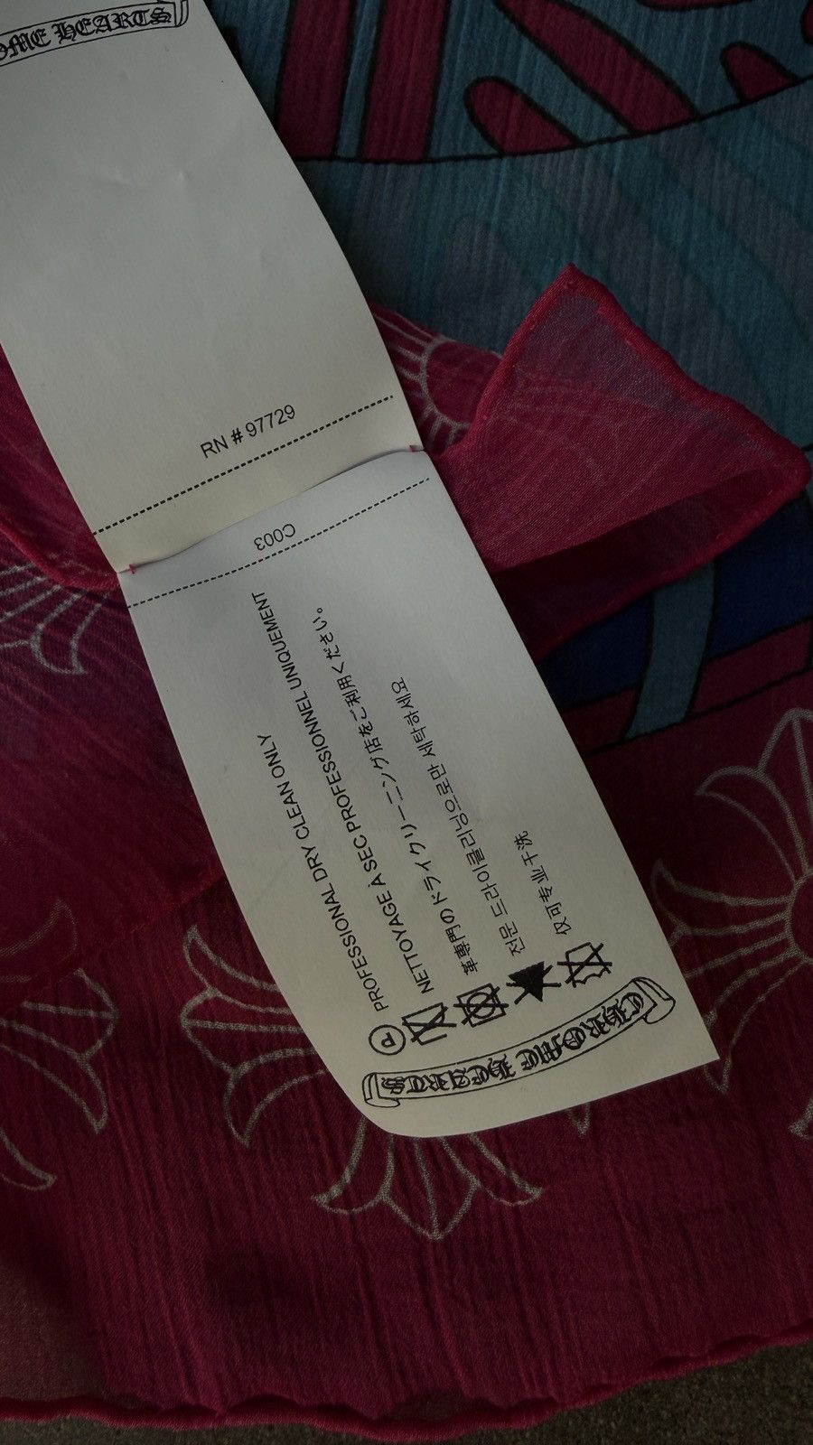 Chrome Hearts CHROME HEARTS Mapplethorpe Print Scarf Size ONE SIZE - 6 Thumbnail
