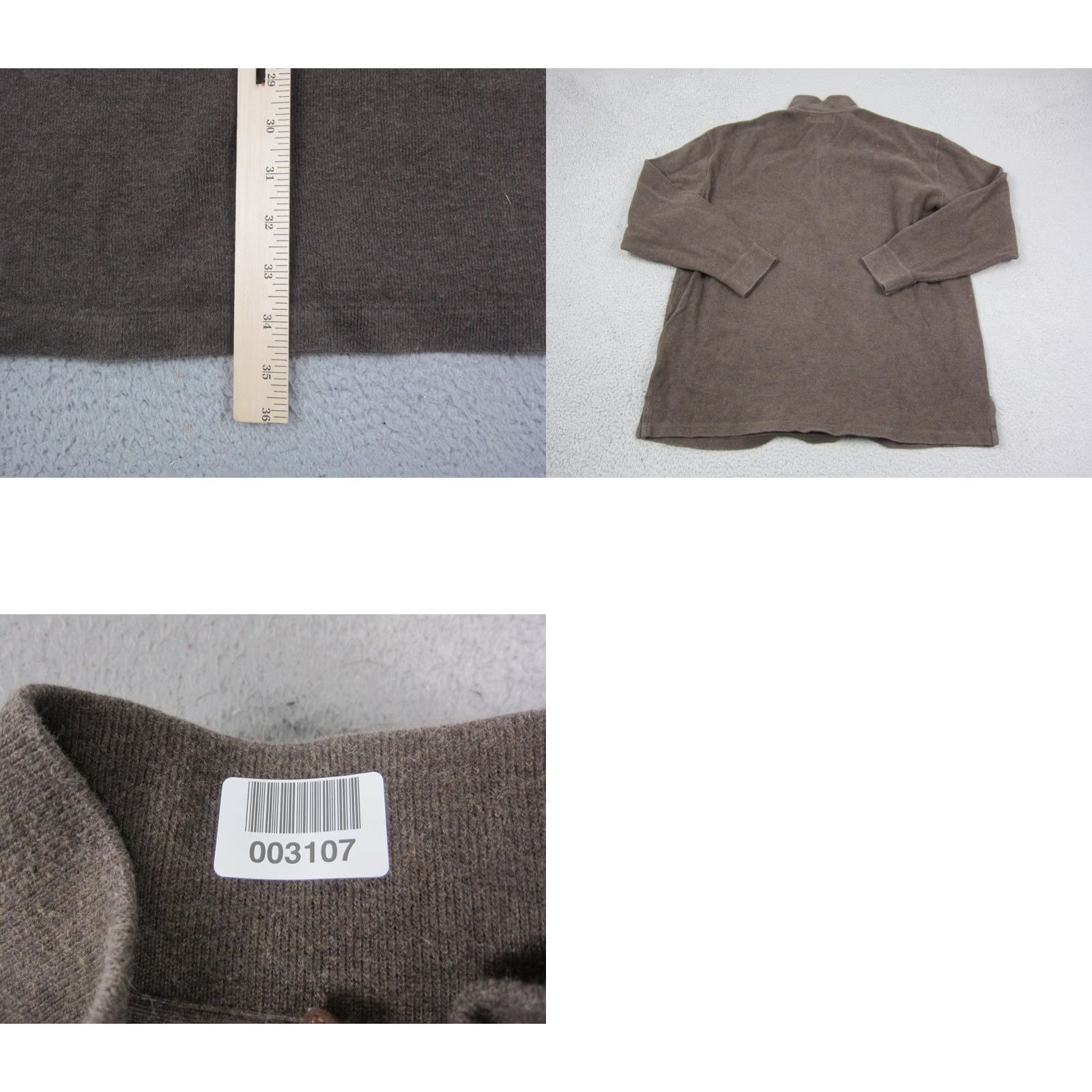 Polo Ralph Lauren Polo Ralph Lauren Sweatshirt Adult 2XLT Brown White Pony 1/4 Zip Mens Size US XXL / EU 58 / 5 - 8 Thumbnail