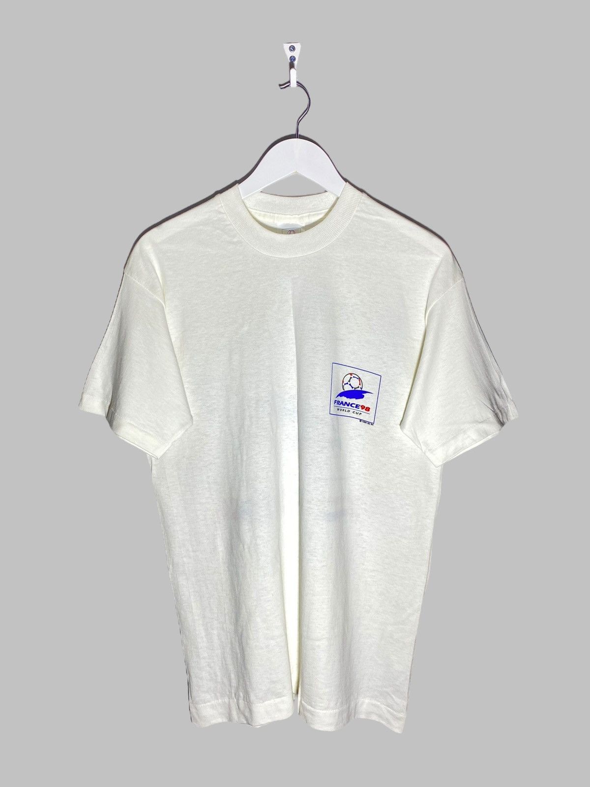 Vintage Vintage 1990s France World Cup Single Stitch Rare T-shirt Size US M / EU 48-50 / 2 - 2 Thumbnail