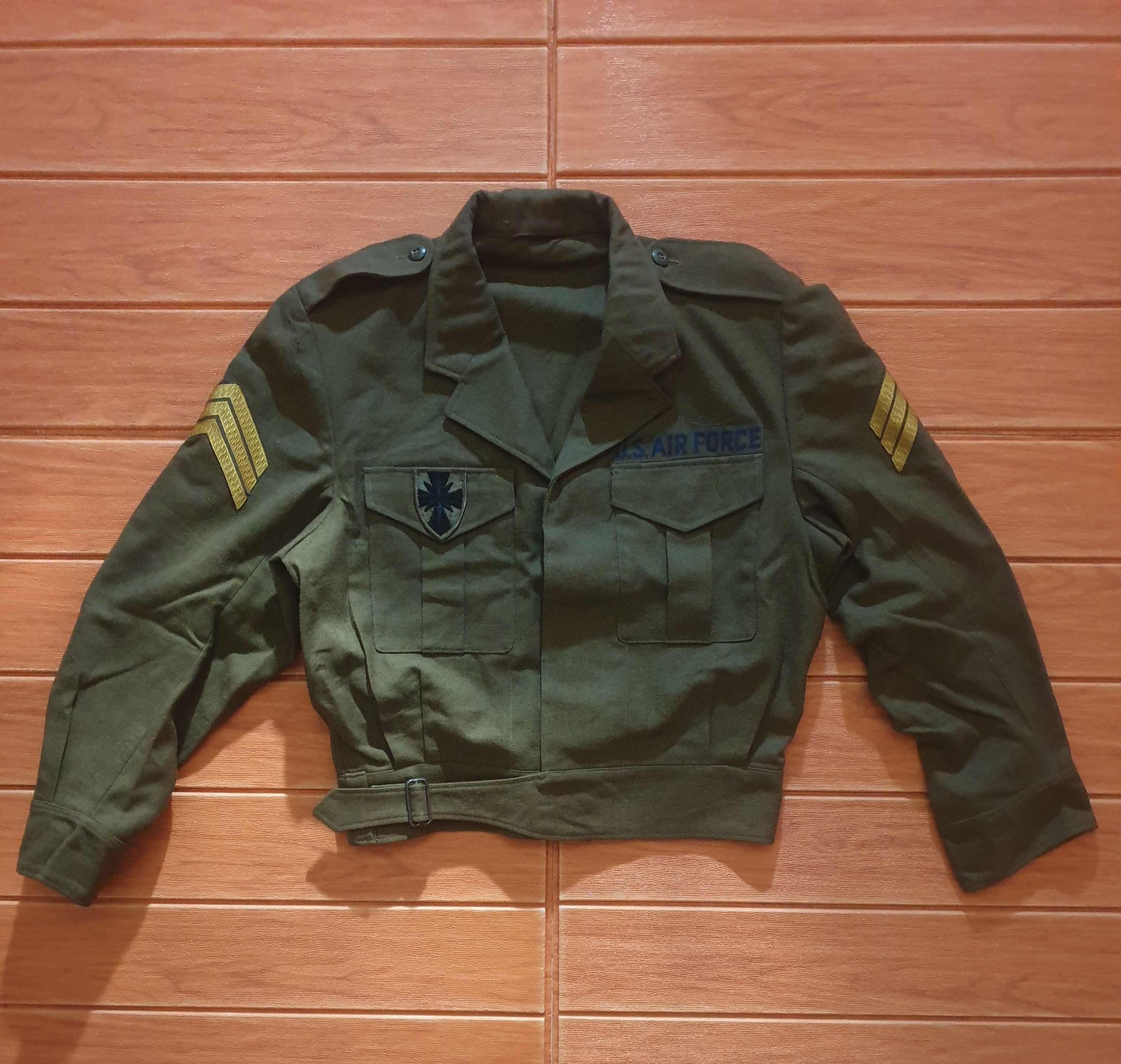 Japanese Brand 💥Vintage Military wool green military Jacket Size US M / EU 48-50 / 2 - 1 Thumbnail