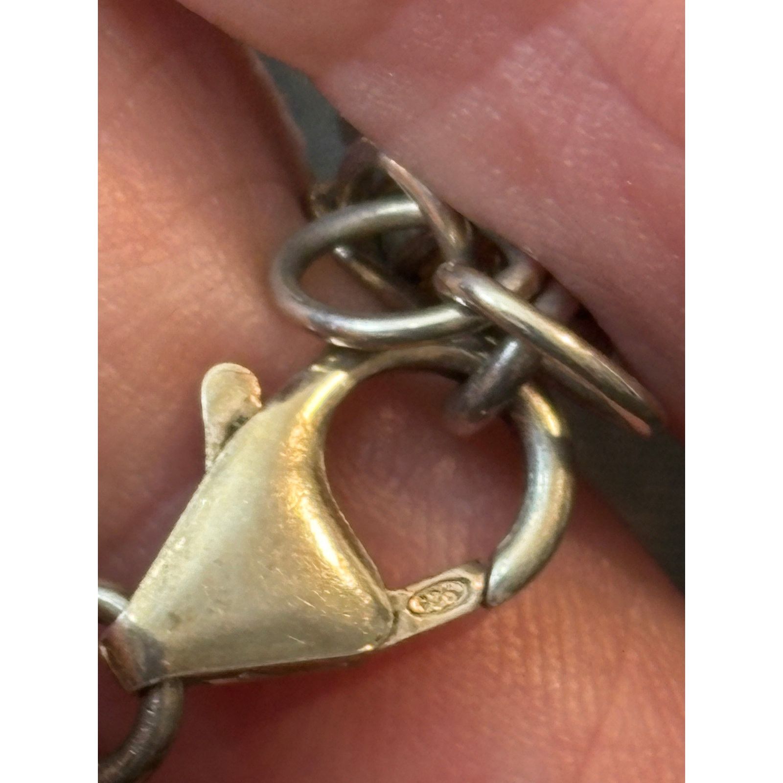 Other Sterling Silver Cinnabar Pendant Necklace on Leather Cord Size ONE SIZE - 11 Thumbnail