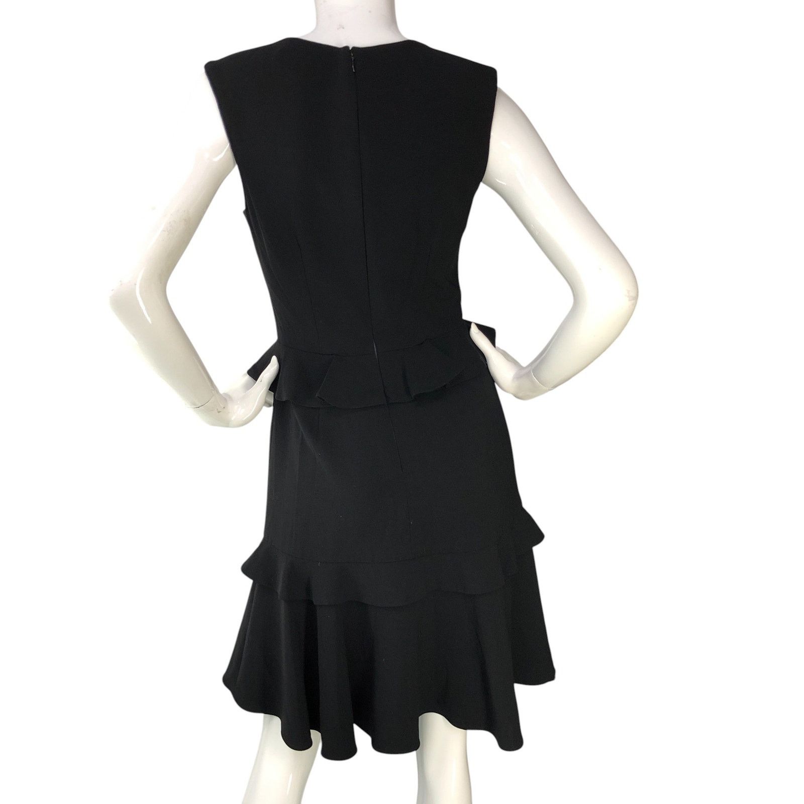 Prabal Gurung Prabal Gurung Size 4 Dress Tiered Ruffle V Neck Sleeveless Size S / US 4 / IT 40 - 7 Thumbnail