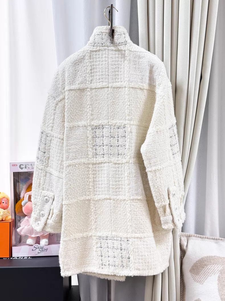 Chanel Chanel Tweed plaid embroidery sequin stitching double-brea Size XS / US 0-2 / IT 36-38 - 2 Thumbnail