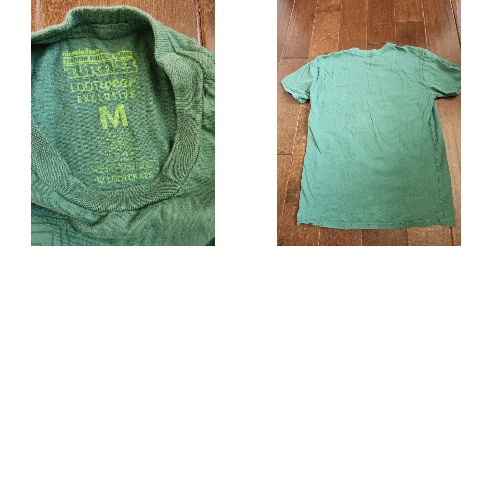 Vintage Lootwear TMNT Green T-Shirt Turtle Van Size M Mens Short Sleeve Crew Neck Graphic Tee Size US M / EU 48-50 / 2 - 9 Thumbnail
