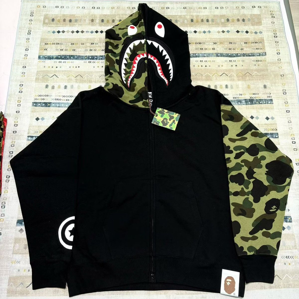 Bape BAPE CAMO FULL ZIP HOODIE Size US L / EU 52-54 / 3 - 1 Thumbnail