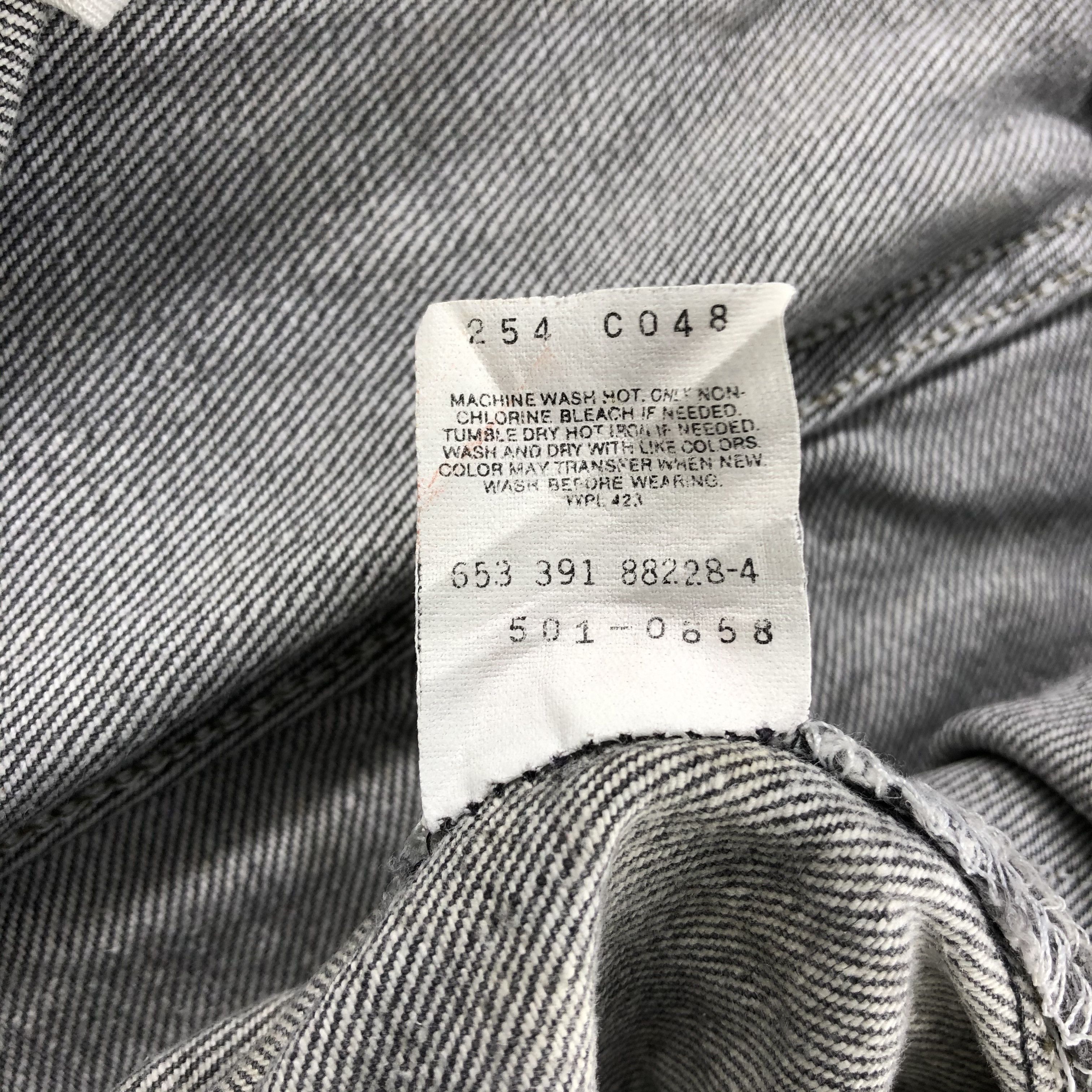 Levi's Vintage 90s Levis 501 Faded Black Jeans-JM2355 Size US 37 - 16 Thumbnail