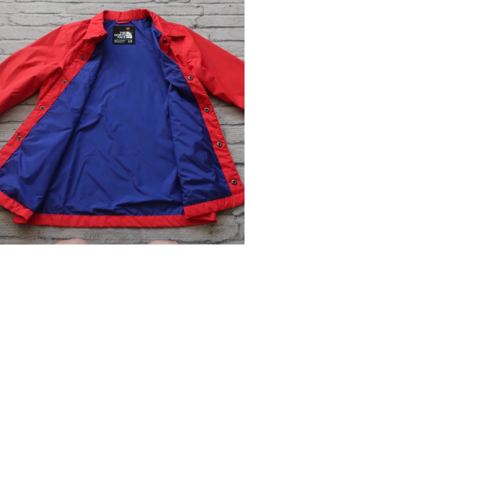 Nordstrom North Face x Olivia Kim Coaches Jacket Men XX-Small Red Floral/Nylon Jacket Size US XXL / EU 58 / 5 - 9 Thumbnail