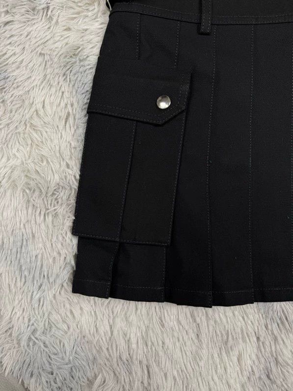Celine Celine Black Studded Scottish Skirt Size US 30 / EU 46 - 5 Thumbnail