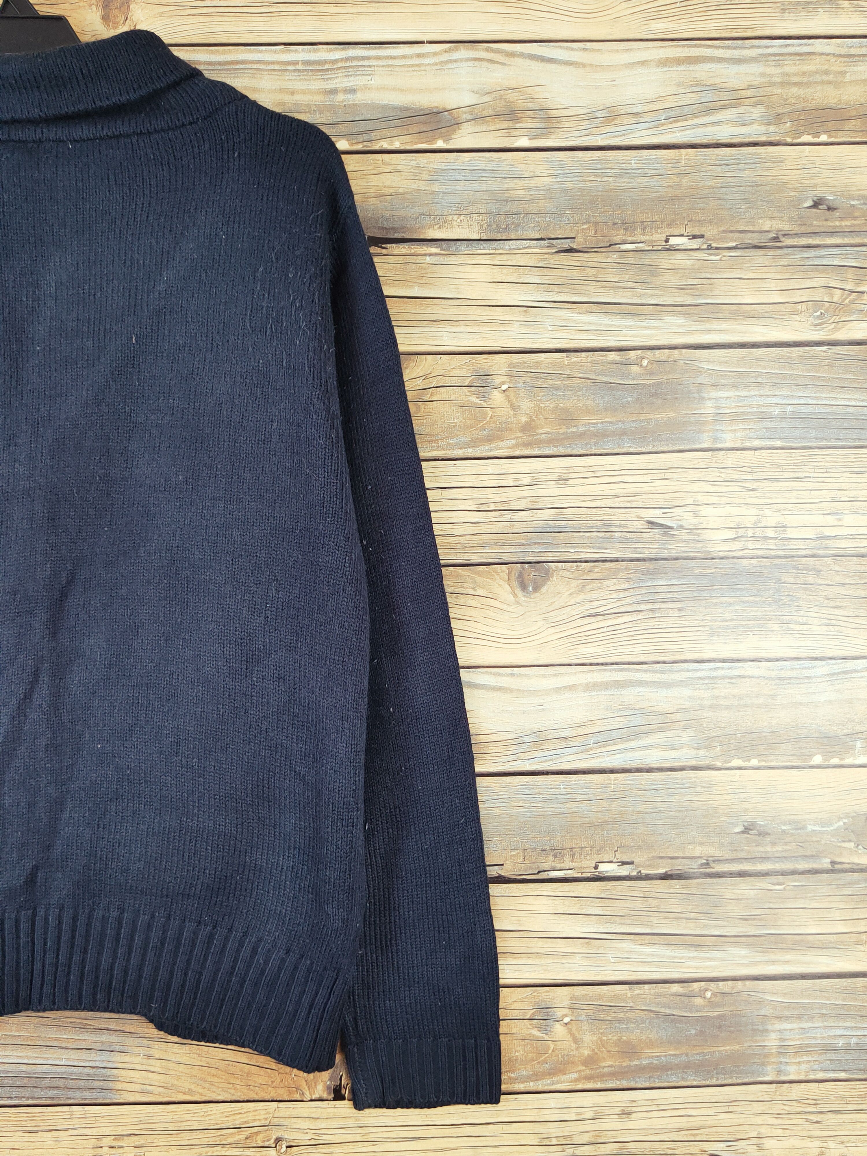 Homespun Knitwear × Japanese Brand Sorridere Navy Knitwear Cardigan #W983 Size US M / EU 48-50 / 2 - 9 Thumbnail