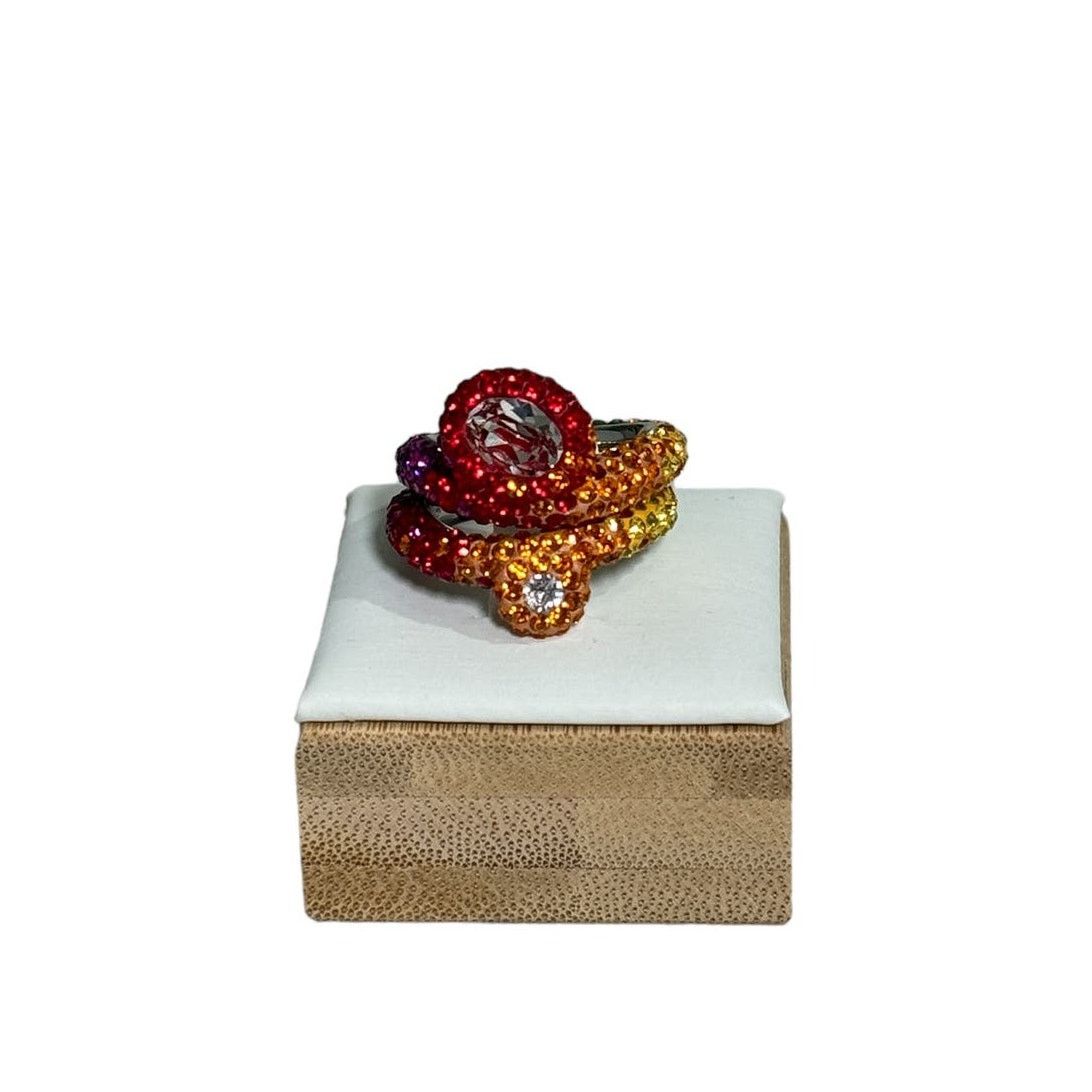 Swarovski Swarovski Atelier Tigris ring Set (2)size52/6 Rhodium plated Size ONE SIZE - 11 Thumbnail