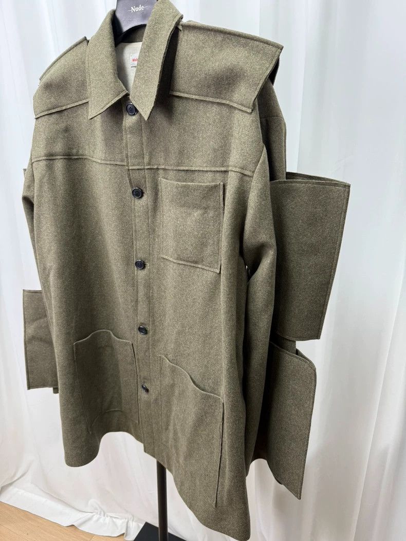 Walter Van Beirendonck walter van beirendonck Stitched tweed jacket coat Size US L / EU 52-54 / 3 - 3 Thumbnail