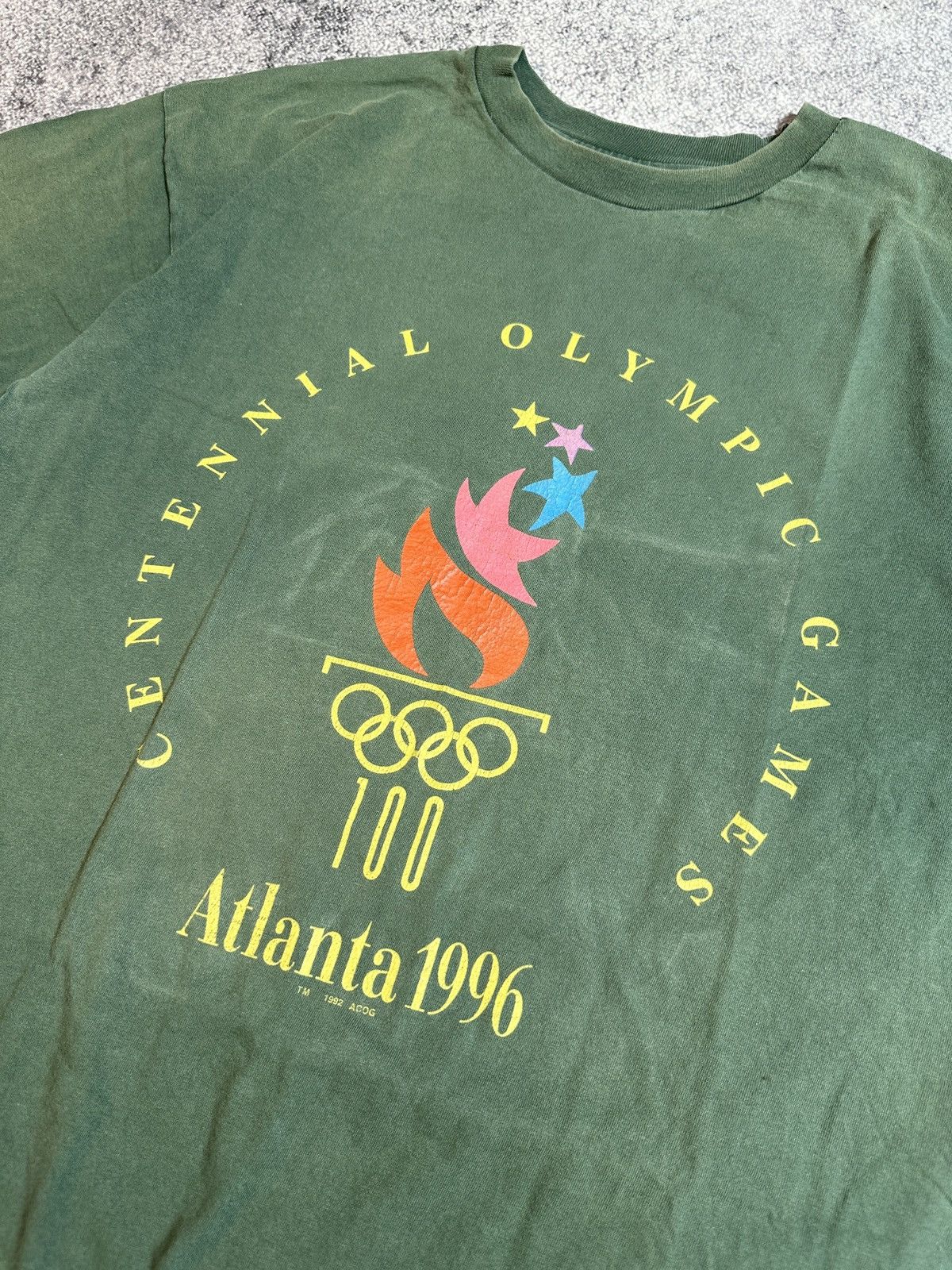 Champion × USA Olympics Vintage Champion Atlanta 1996 Olympic Games T-shirt USA Rare Size US XL / EU 56 / 4 - 2 Thumbnail