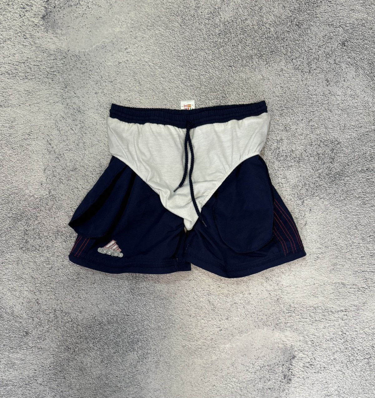Adidas Vintage Adidas Shorts Navy Stripes Youth USA L Lined Soccer Size US 26 / EU 42 - 7 Thumbnail