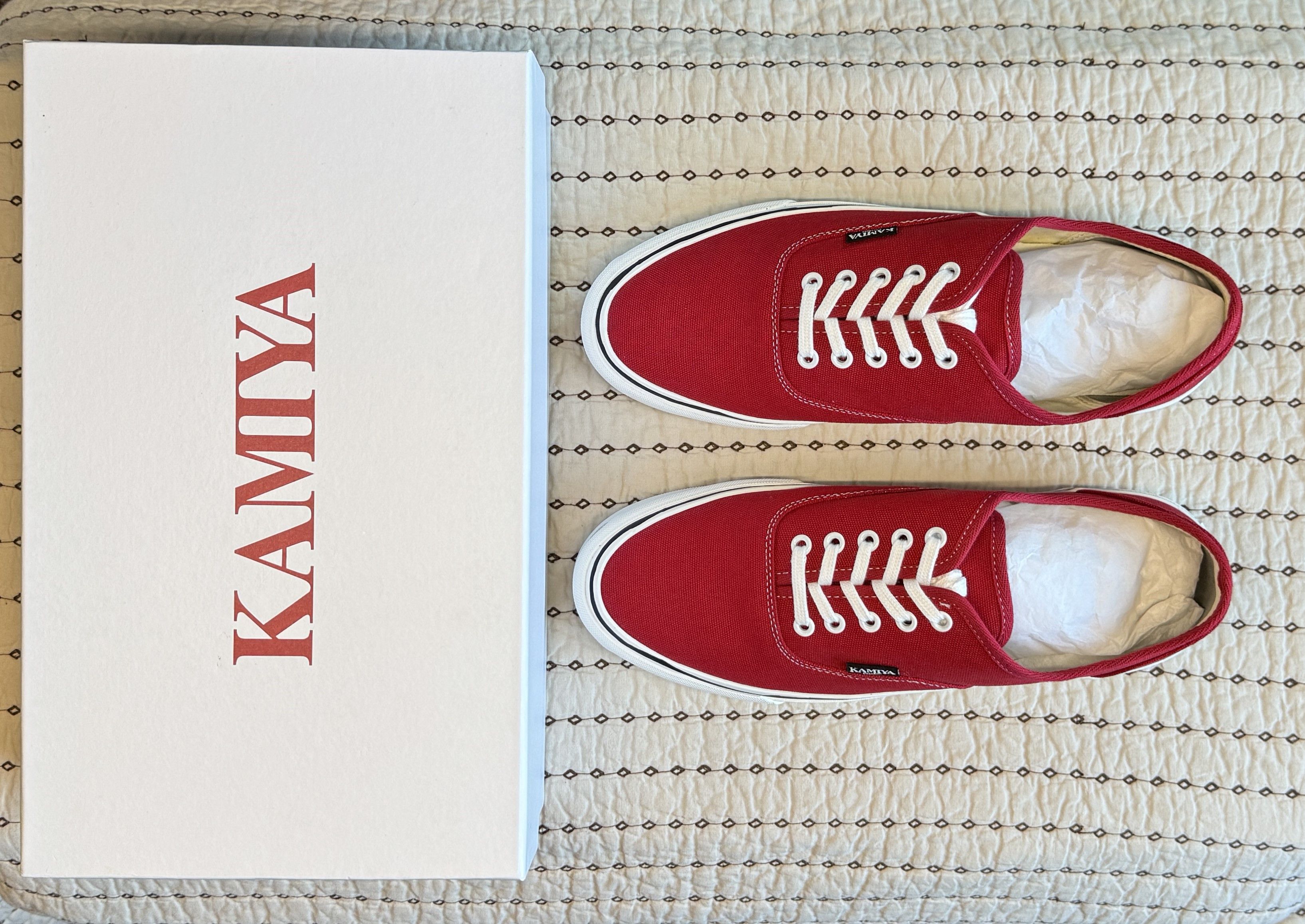 Maison MIHARA YASUHIRO KAMIYA / MIHARA YASUHIRO - HERC VULCANIZED SNEAKER RED SZ 45 Size US 12 / EU 45 - 12 Thumbnail