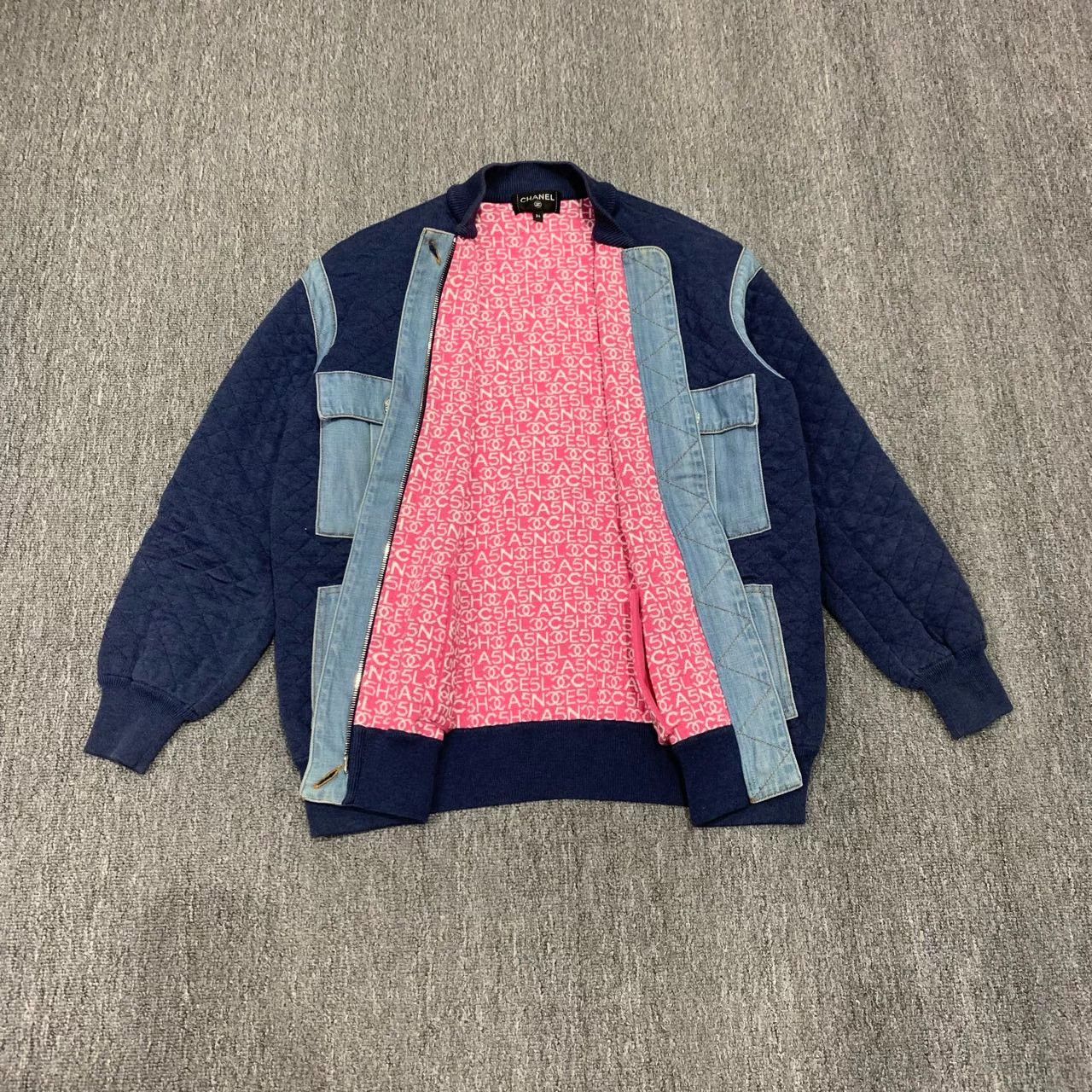 Chanel Chanel Crystal Button Denim-Cotton Puffer Women's 95 New Size XS / US 0-2 / IT 36-38 - 6 Thumbnail