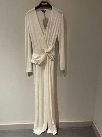 Tom Ford o1w1db10225 TUJ105 Tie Fastening Long-sleeve Top in White Size XS / US 0-2 / IT 36-38 - 2 Thumbnail