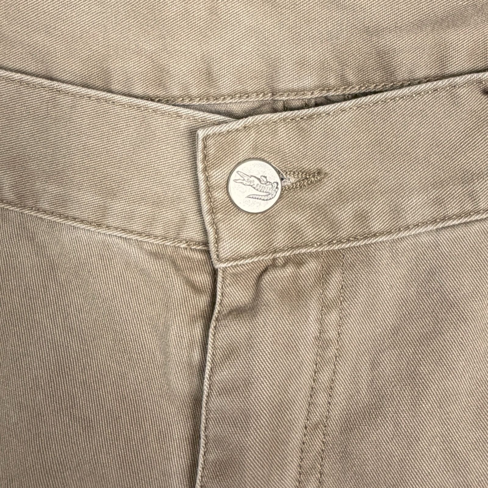 Lacoste Lacoste Men's EU 46 US 36x33 Khaki Tan Straight Leg Jeans Size US 36 / EU 52 - 3 Thumbnail