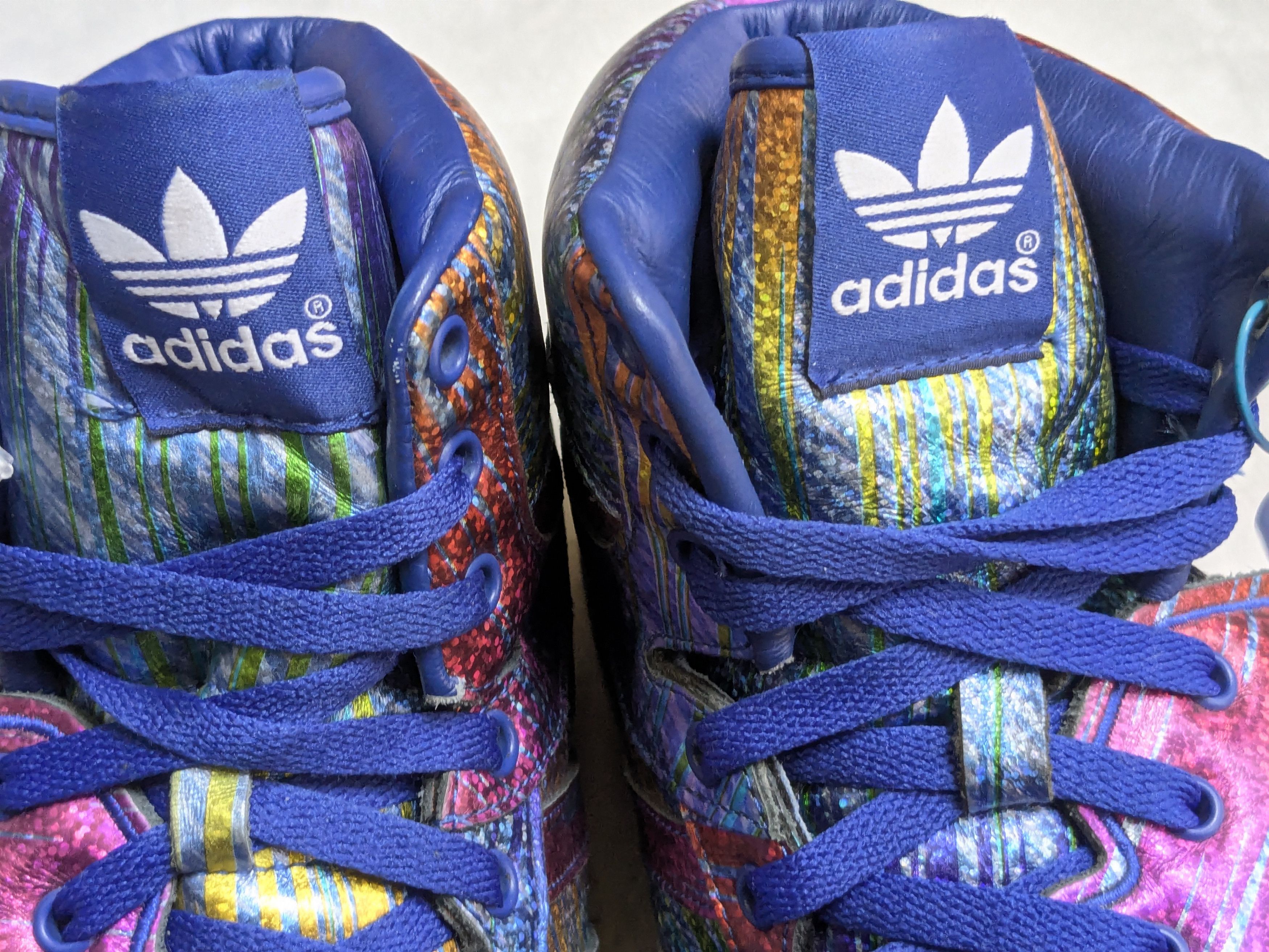 Jeremy Scott Adidas Jeremy Scott JS Wings Rainbow Foil Sneakers Q23650 Size US 10.5 / EU 43-44 - 2 Thumbnail