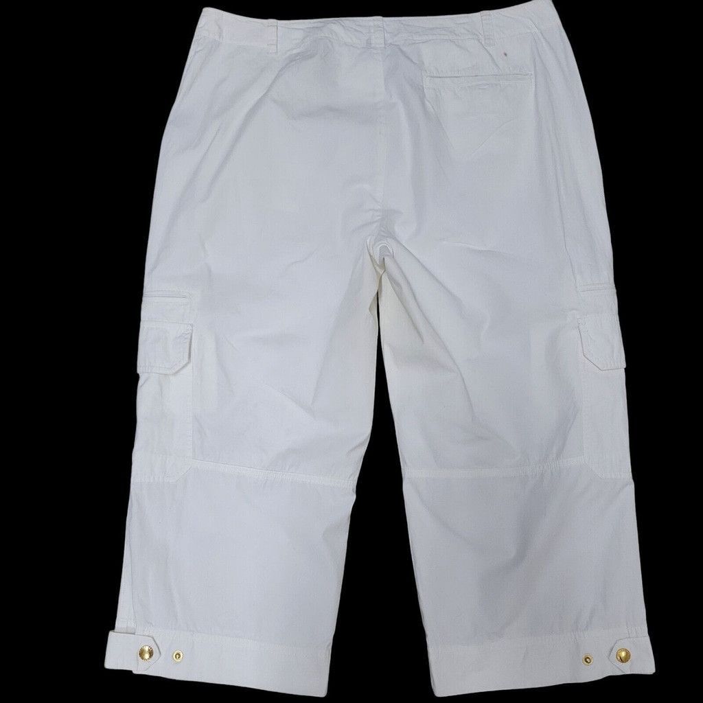 Lauren Ralph Lauren Lauren Ralph Lauren Cargo Capri Pants Size 12 Women's Beige Size 34" / US 12 / IT 48 - 3 Thumbnail