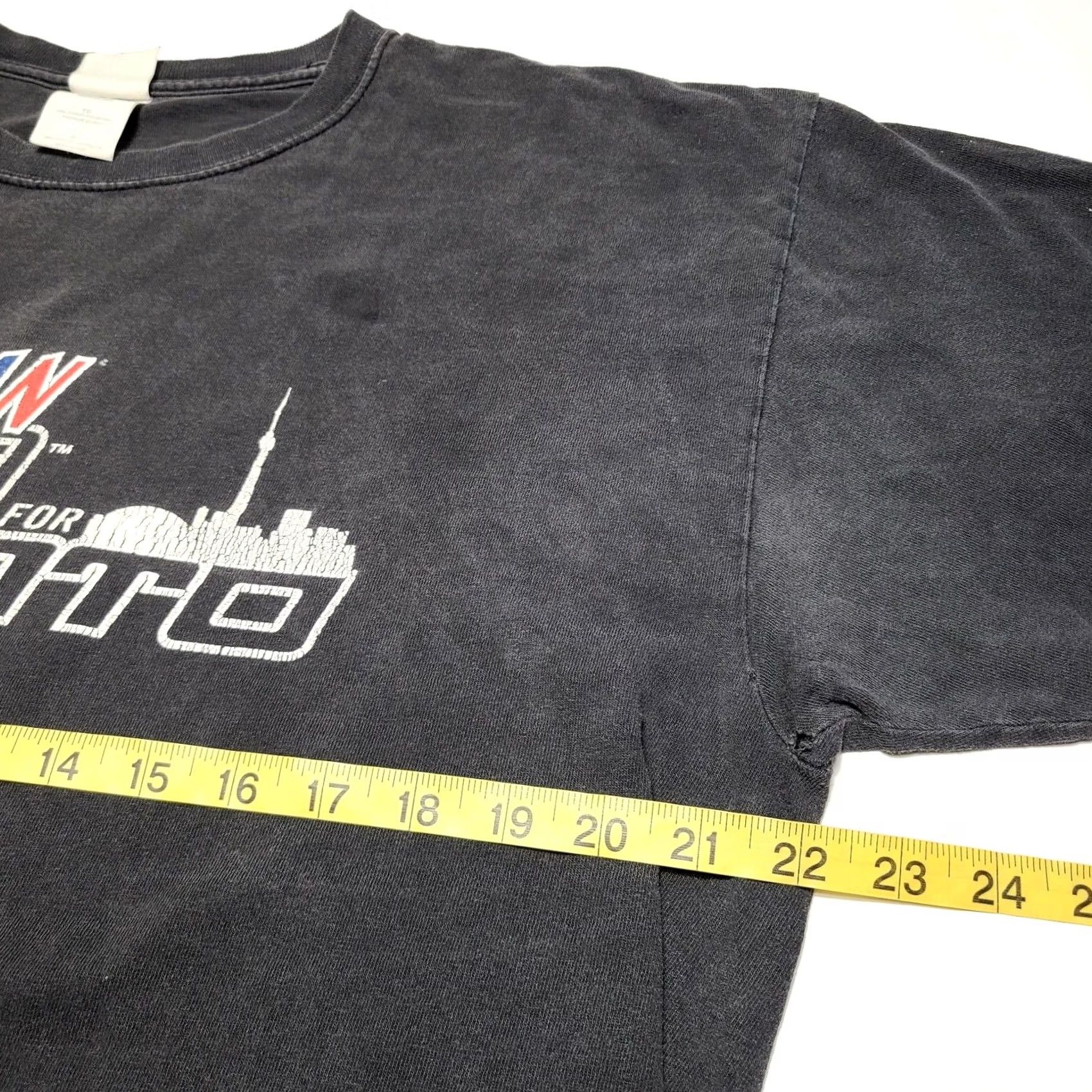 Gildan VINTAGE Rolling Stones AC/DC Molson Canada TORONTO Men's XL T-Shirt Rock 90s Black Mens Short Sleeve Gildan Size US XL / EU 56 / 4 - 7 Thumbnail