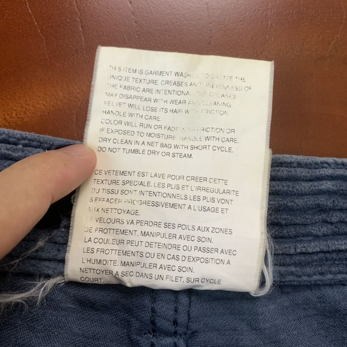 Comme des Garcons Comme Des Garcons Tricot TP-P009 Blue Corduroy Pants Size US 32 / EU 48 - 6 Thumbnail