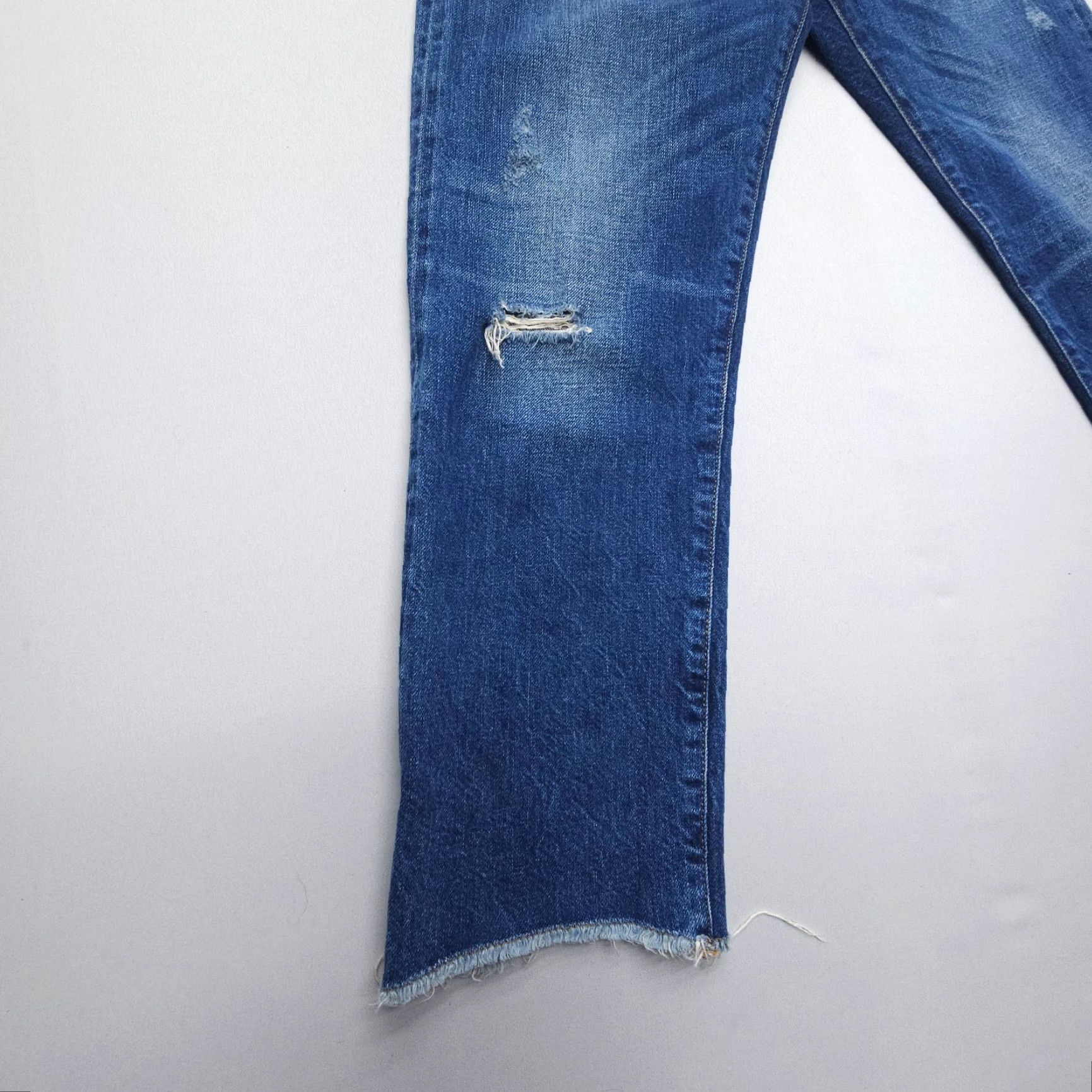 Zara Zara Jeans Women City Denim Dark Premium High Rise Crop 2 28 in Dark Blue 5-Pocket Regular Cropped Vintage No Size 26" / US 2 / IT 38 - 7 Thumbnail