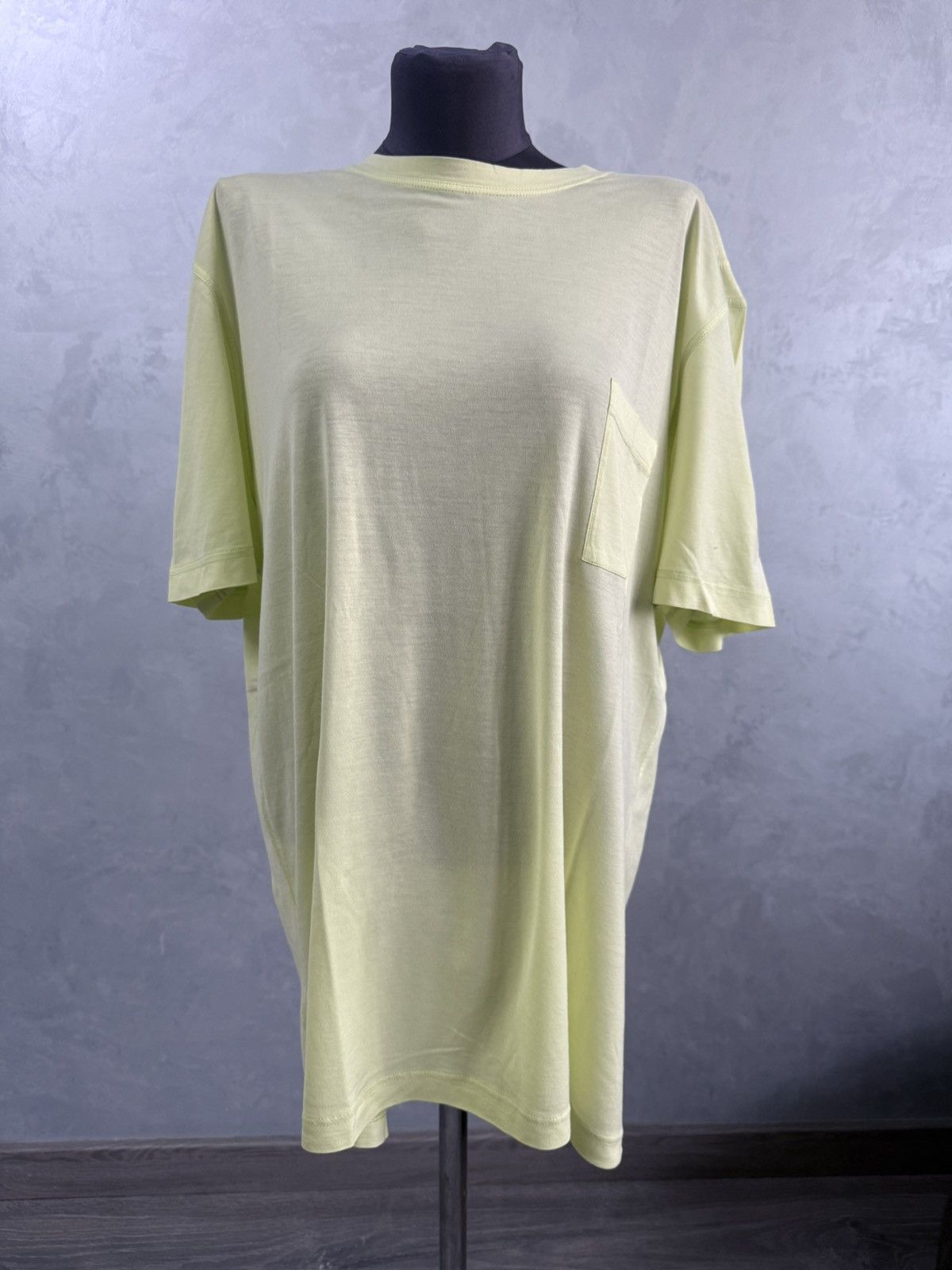 Hermes Hermes Men’s Cotton T Shirt Light Green Small Pocket Size US XXL / EU 58 / 5 - 1 Thumbnail