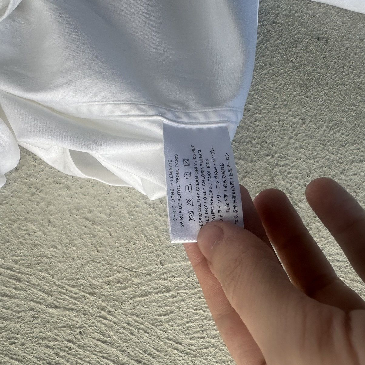 Christophe Lemaire Lemaire button up shirt, white Size US M / EU 48-50 / 2 - 4 Thumbnail