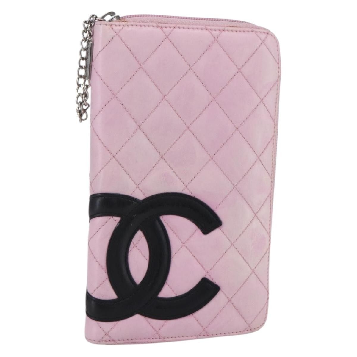 Chanel Chanel Cambon Zip Around Wallet Quilted Lambskin Size ONE SIZE - 1 Thumbnail