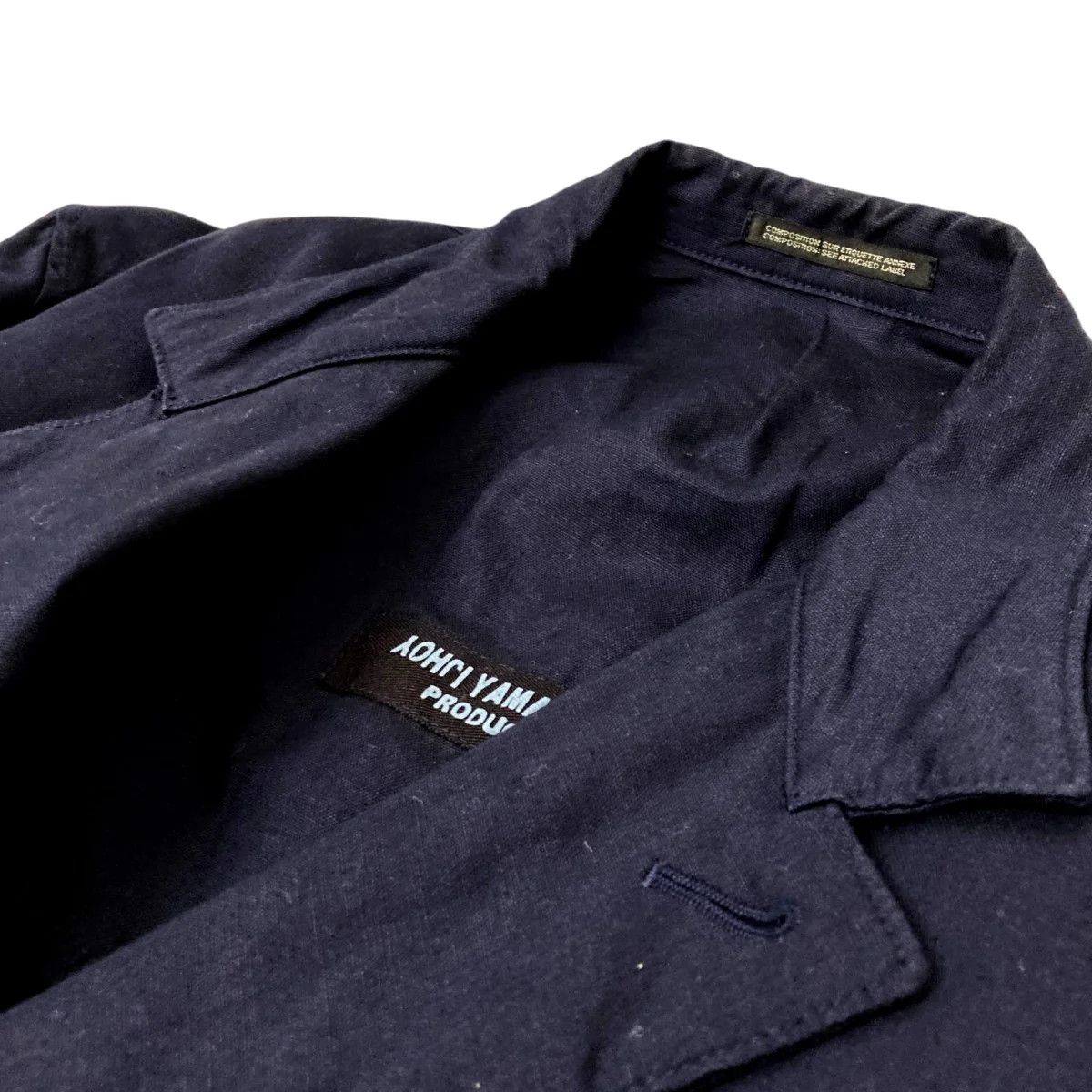 Yohji Yamamoto YOHJI YAMAMOTO PRODUCE Cotton linen blend long jacket Size US M / EU 48-50 / 2 - 3 Thumbnail