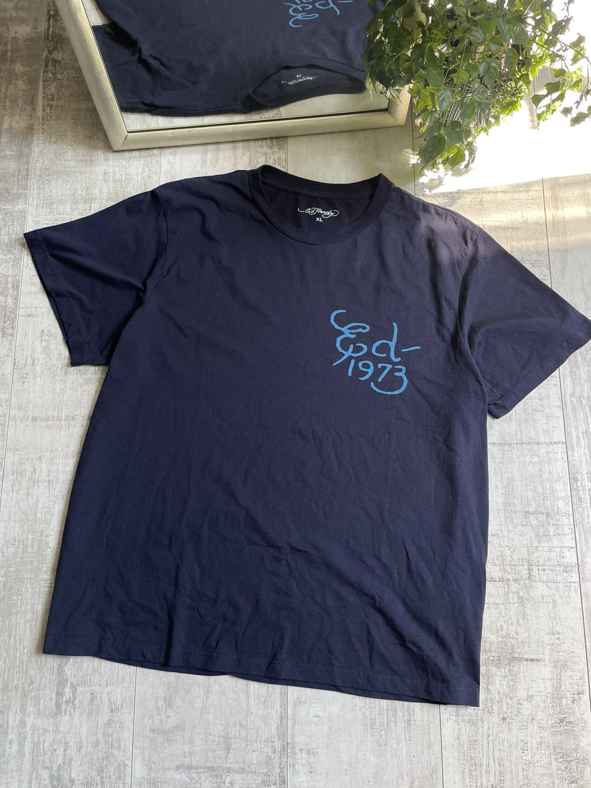 Ed Hardy Vintage Ed Hardy Y2K Fire Tiger T-Shirt Blue RARE Size US XL / EU 56 / 4 - 2 Thumbnail