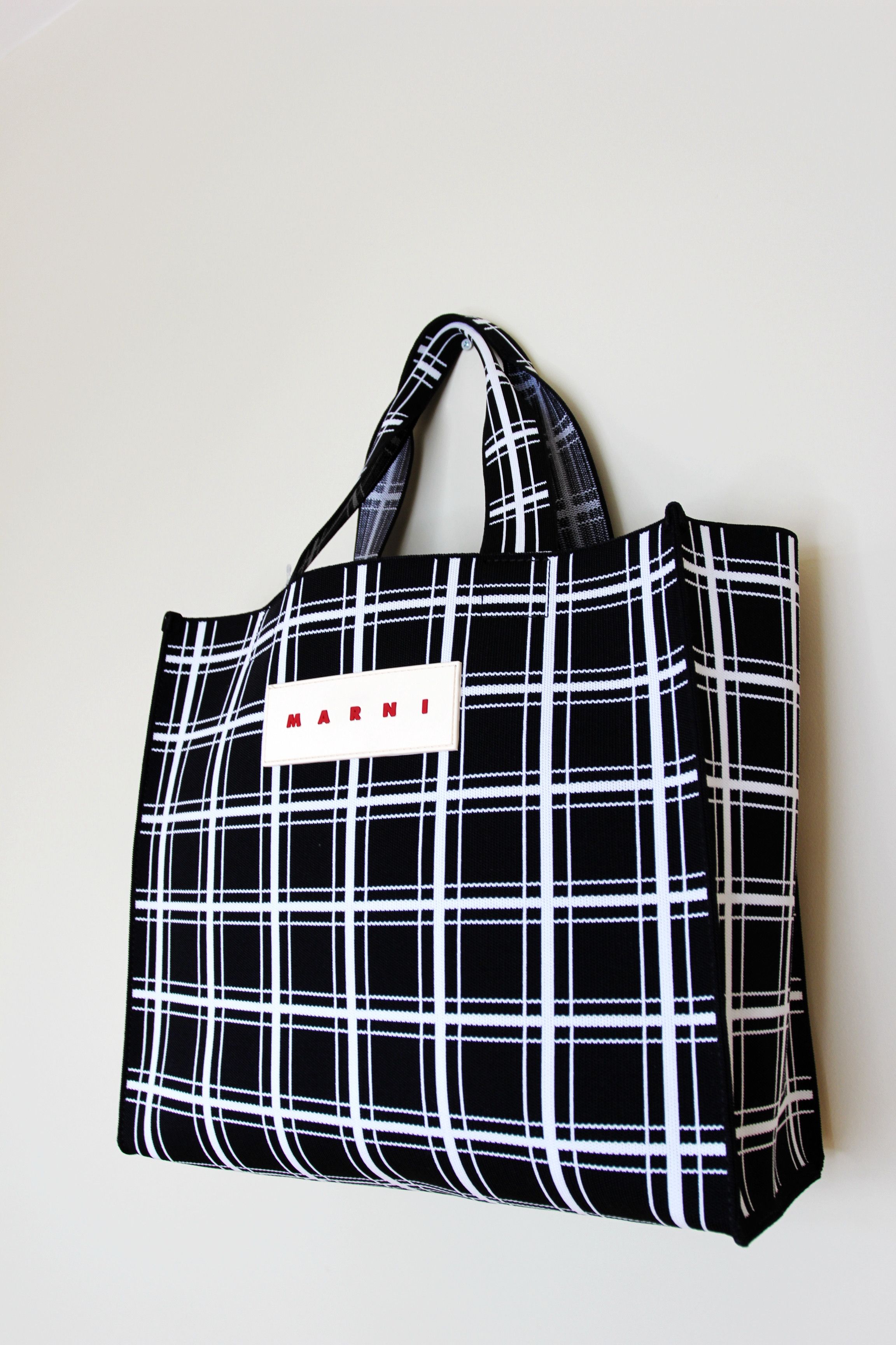 Marni BNWT AW23 MARNI BLACK CHECK BAG Size ONE SIZE - 5 Thumbnail