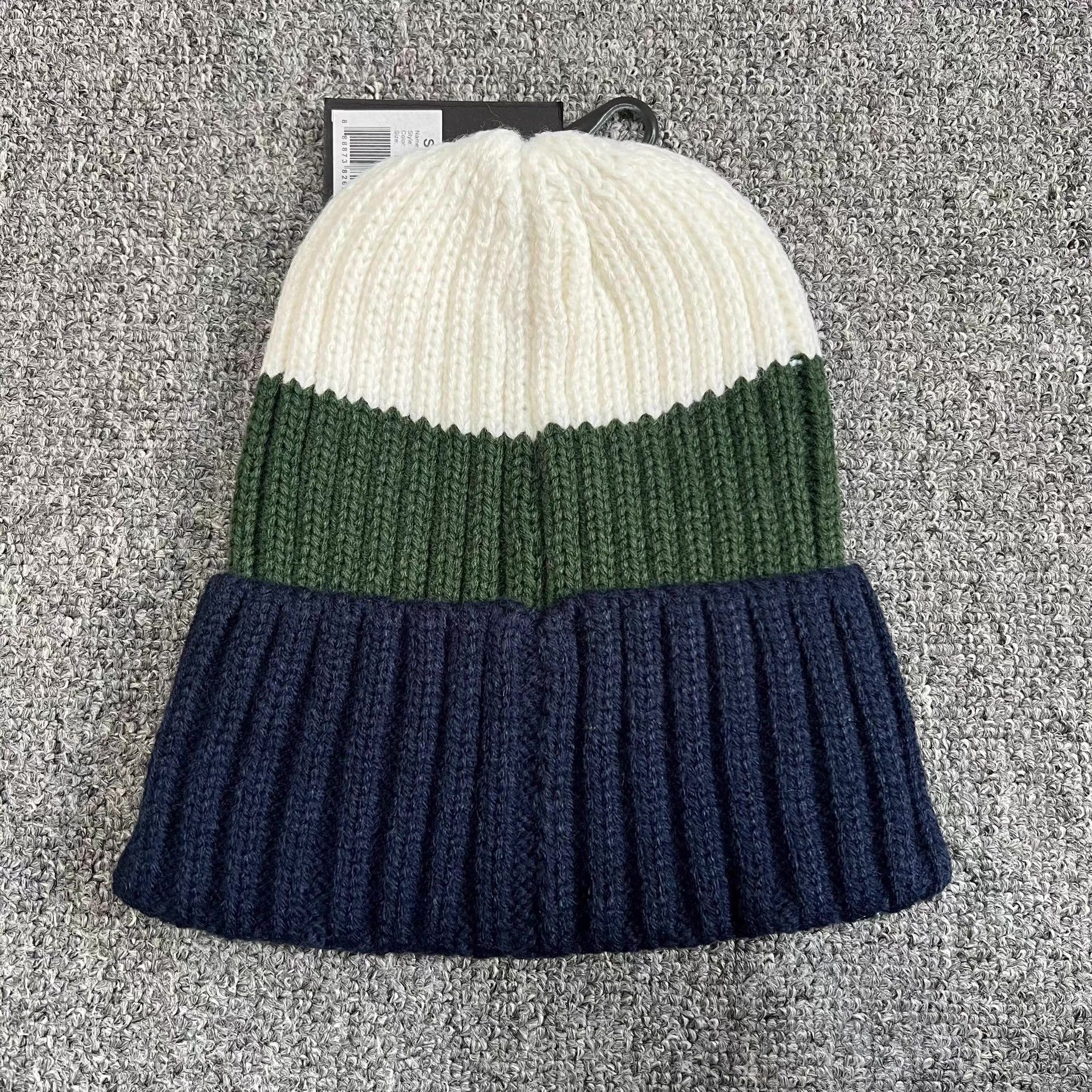 Stussy Stussy contrast color embroidered logo knit beanie Q7 Size ONE SIZE - 3 Thumbnail