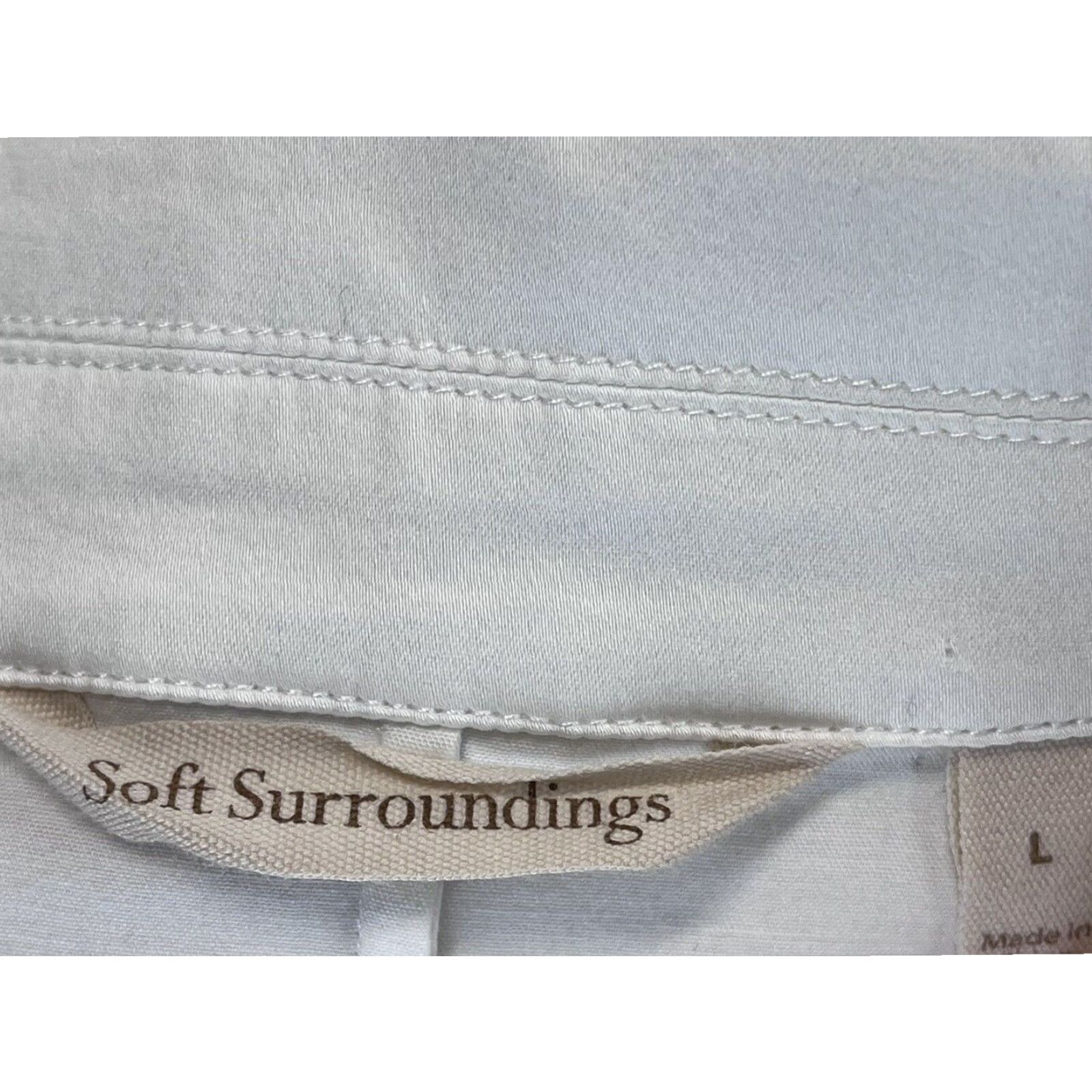 Soft Surroundings Soft Surroundings Cotton Tunic Blouse White Medium Women Size L / US 10 / IT 46 - 7 Thumbnail