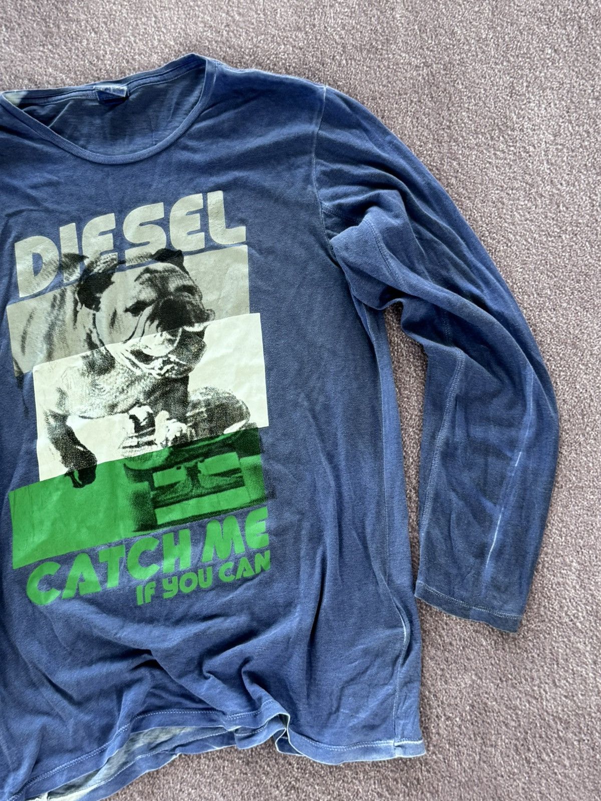Diesel Hysteric Glamour Style Y2K Diesel Overprint Long Sleeve Size US M / EU 48-50 / 2 - 5 Thumbnail